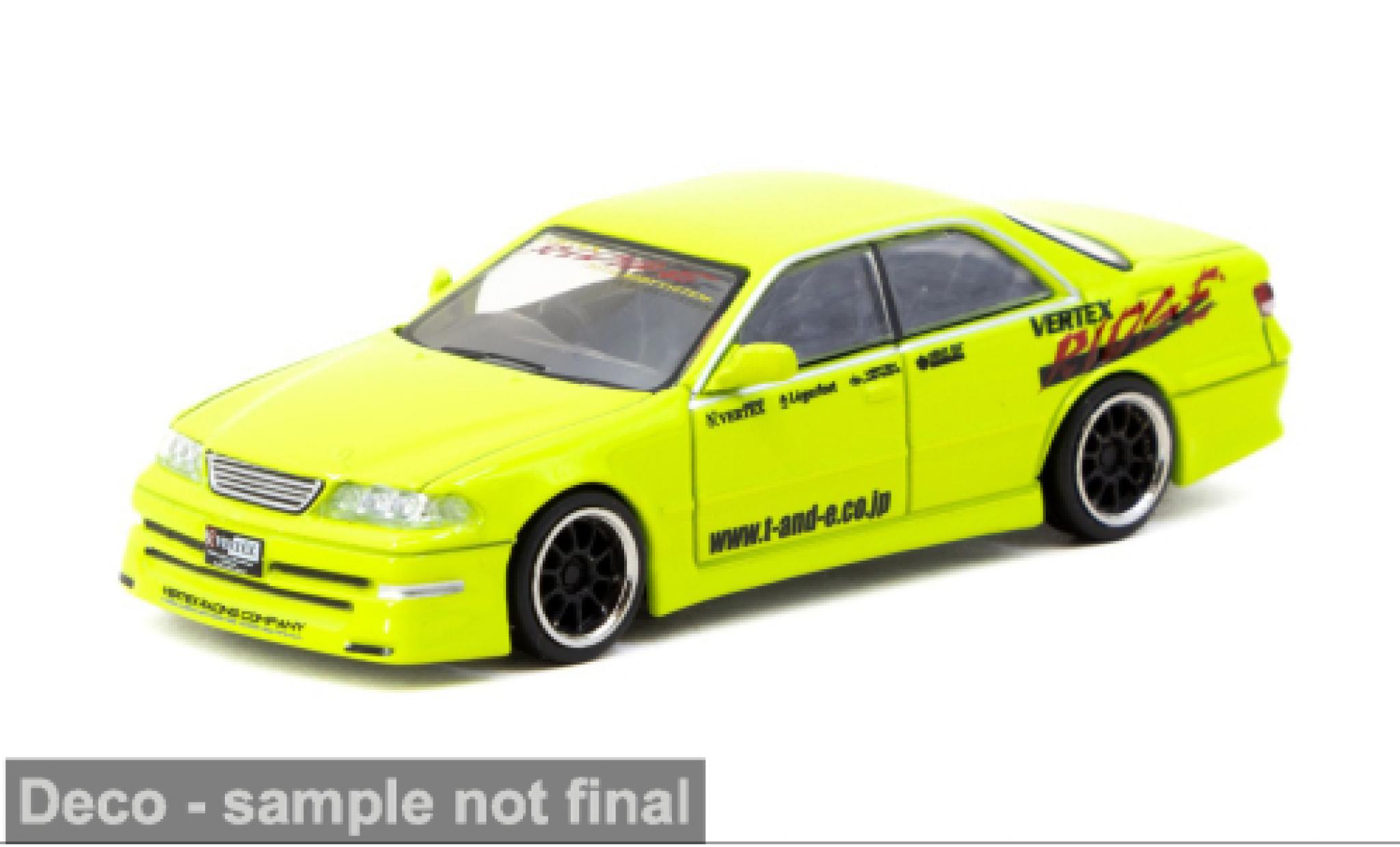 Toyota Mark 1/64 Tarmac Works II JZX100 grün 1:64 modellino in miniatura