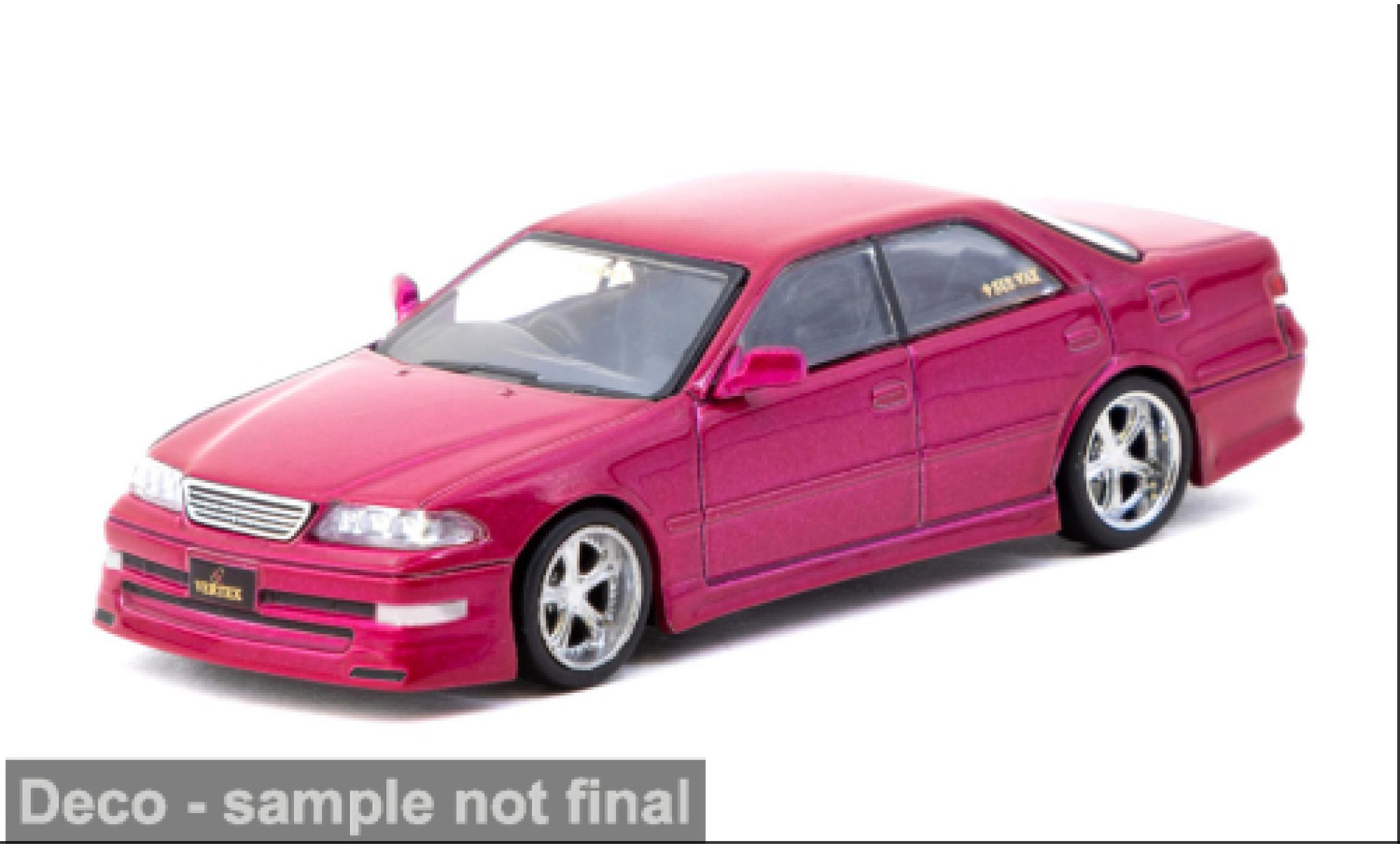 Toyota Mark 1/64 Tarmac Works II JZX100 rot 1968 1:64 modellino in miniatura