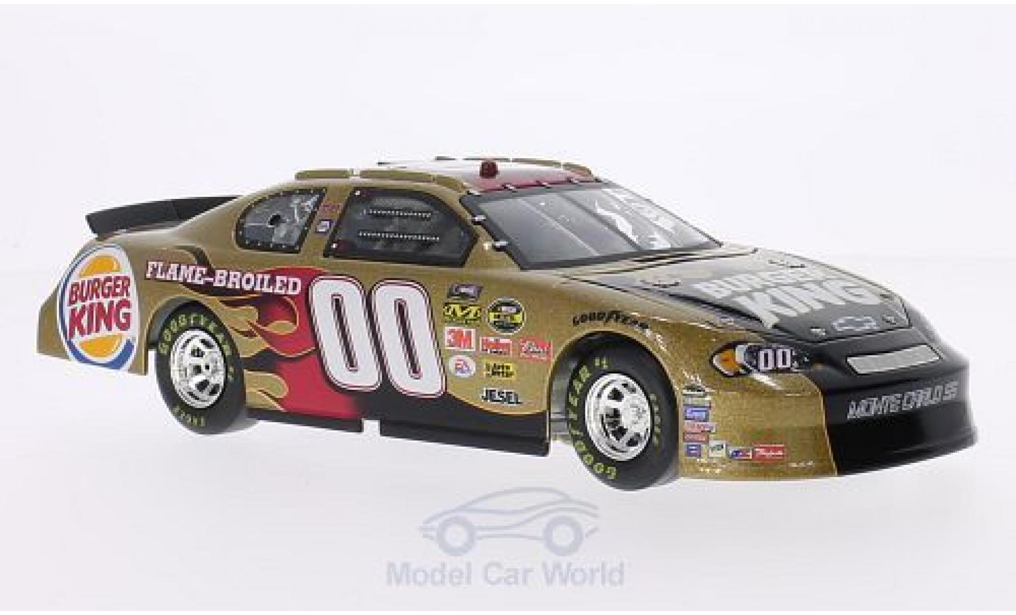 Chevrolet Monte Carlo 1/24 Team Caliber SS Burger King Nascar 2006 Preferred Series B.Elliott modellino in miniatura