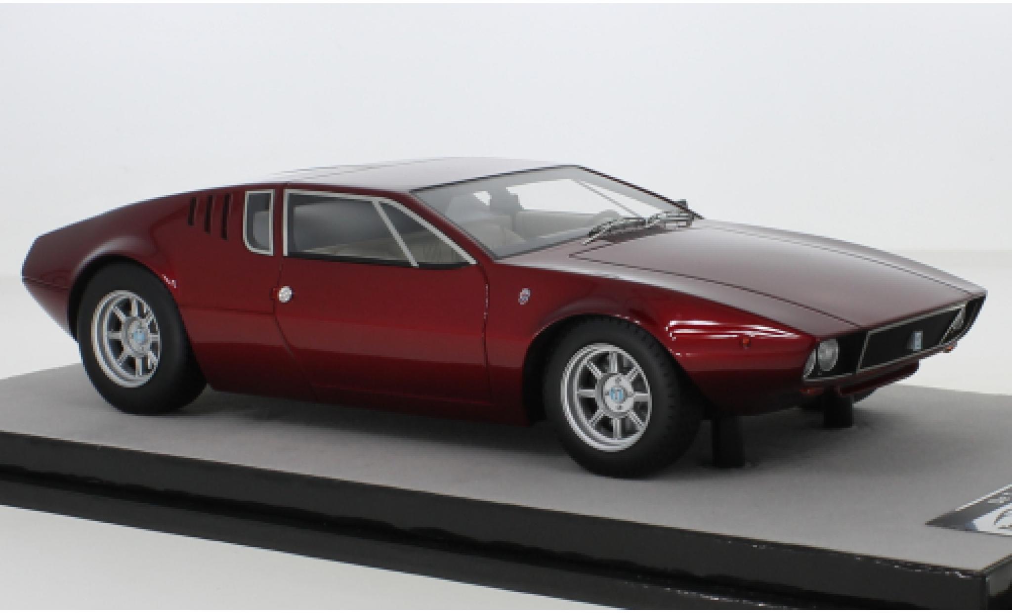 De Tomaso Mangusta 1/18 Tecnomodel metallico rosso 1971 modellino in miniatura