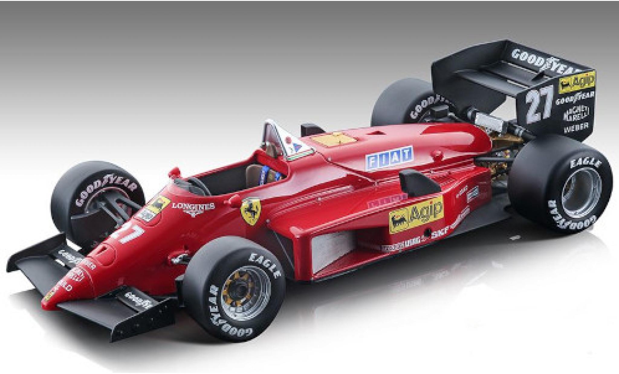 Ferrari 156 1/18 Tecnomodel -85 No.27 Scuderia Formel 1 GP Kanada 1985 y compris les Decals M.Alboreto modellino in miniatura