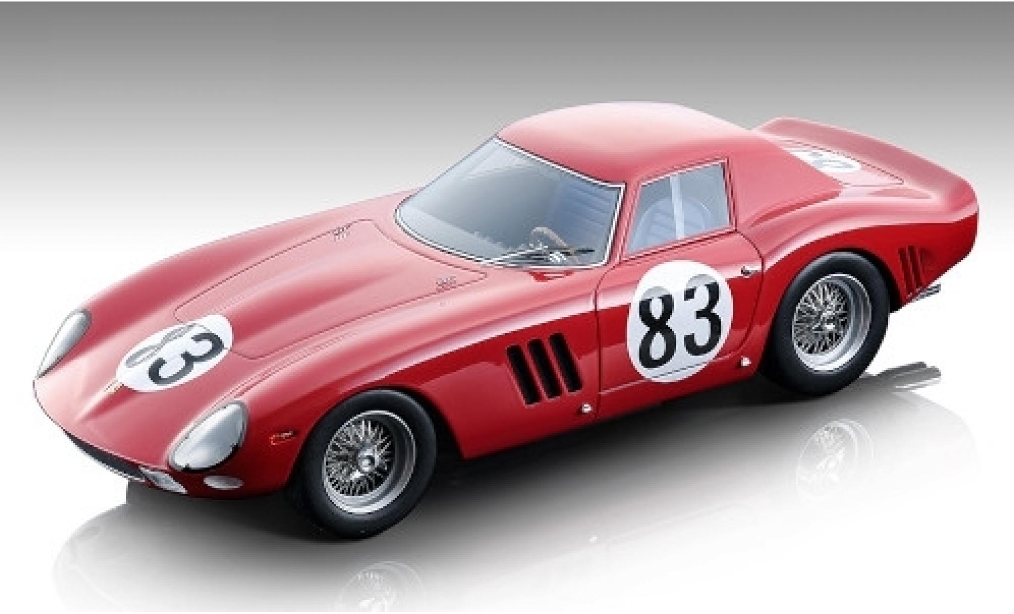 Ferrari 250 1/18 Tecnomodel GTO No.83 SEFAC 1000km Nürburgring 1964 M.Parkes/J.Guichet modellino in miniatura