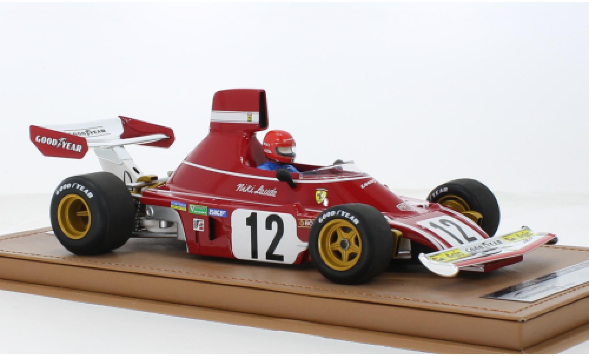 Ferrari 312 1/18 Tecnomodel B3 No.12 Formel 1 GP Spanien 1974 1:18 modellino in miniatura