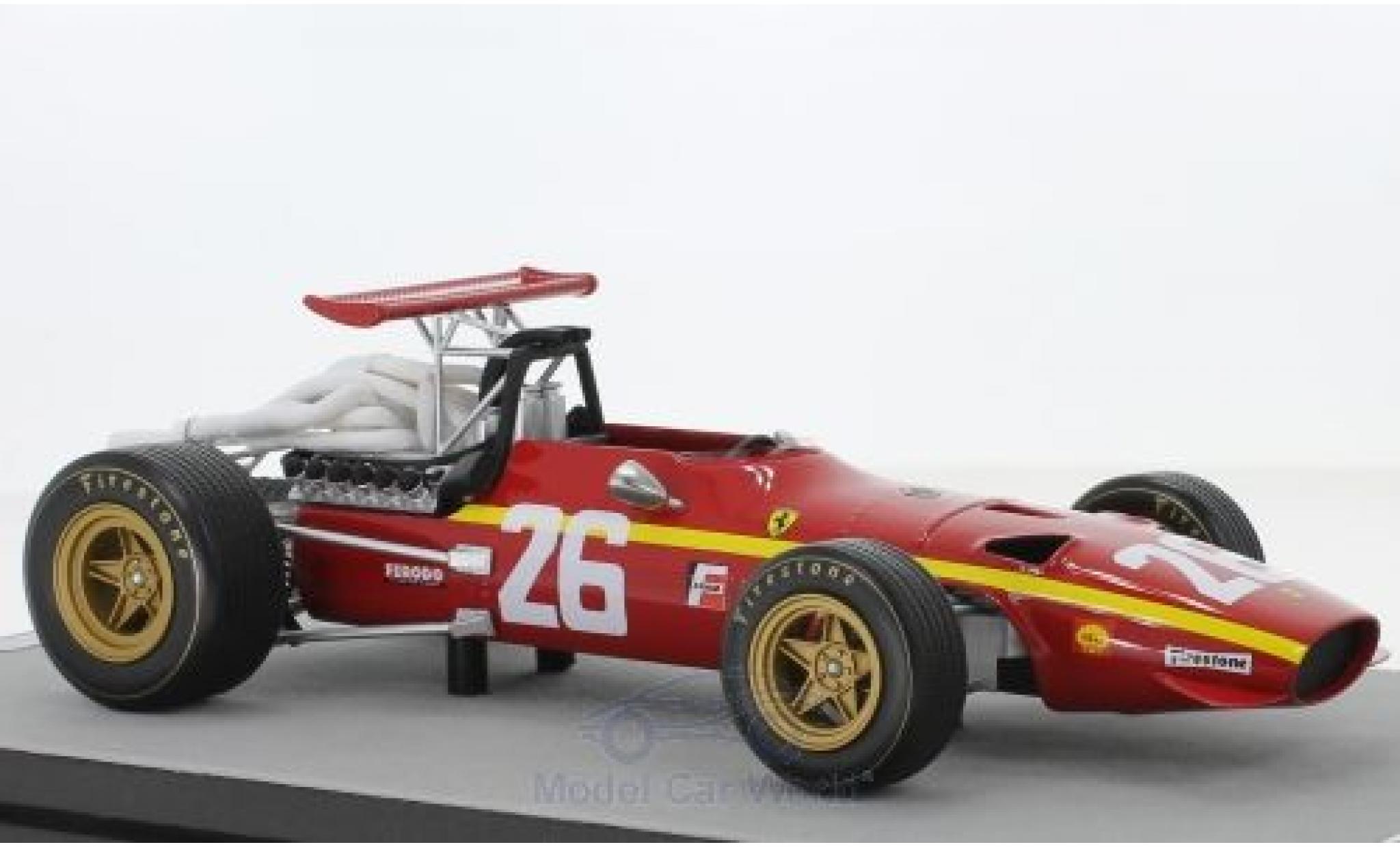 Ferrari 312 1/18 Tecnomodel F1/68 No.26 Scuderia Formel 1 GP Frankreich 1968 J.Ickx modellino in miniatura