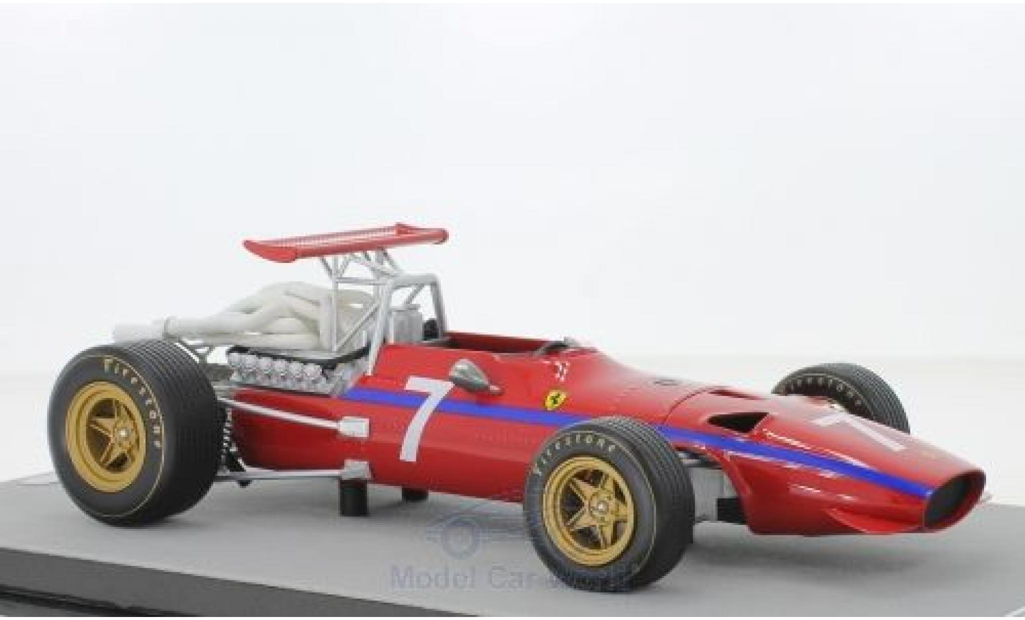 Ferrari 312 1/18 Tecnomodel F1/68 No.7 Scuderia Formel 1 Watkins Glen 1968 D.Bell modellino in miniatura