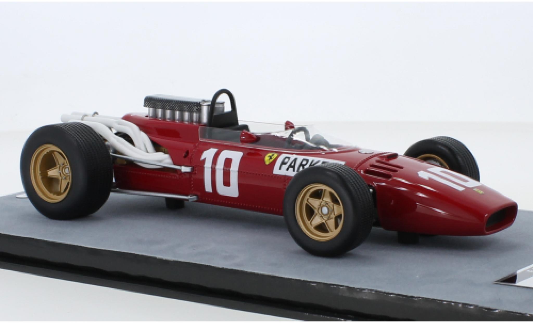 Ferrari 312 1/18 Tecnomodel F1 No.10 Scuderia Formel 1 GP Nürburgring 1966 M.Parkes modellino in miniatura