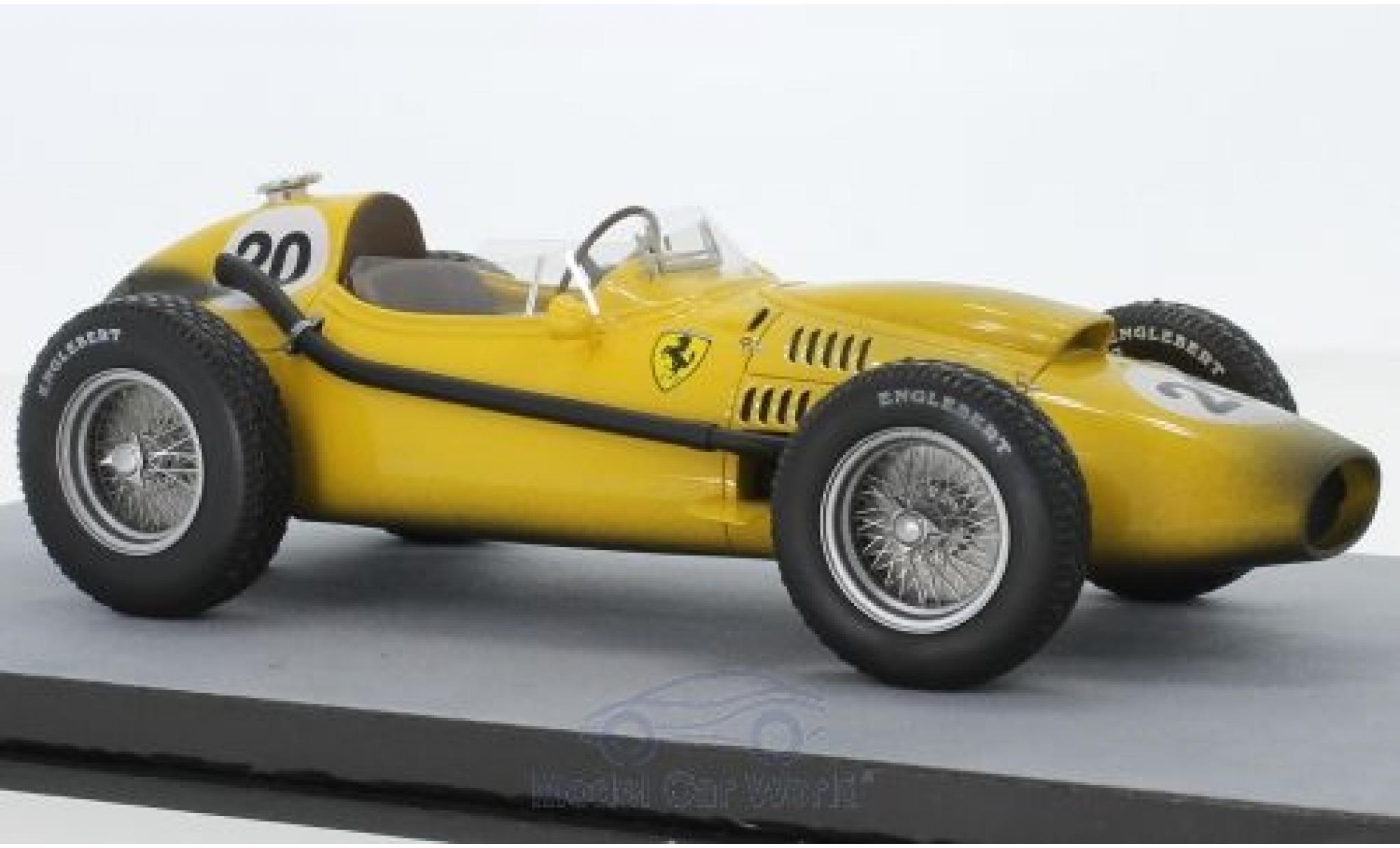 Ferrari Dino 1/18 Tecnomodel 246 F1 No.20 Ecurie Francorchamps Formel 1 GP Belgien 1958 Final Race Version O.Gendebien modellino in miniatura
