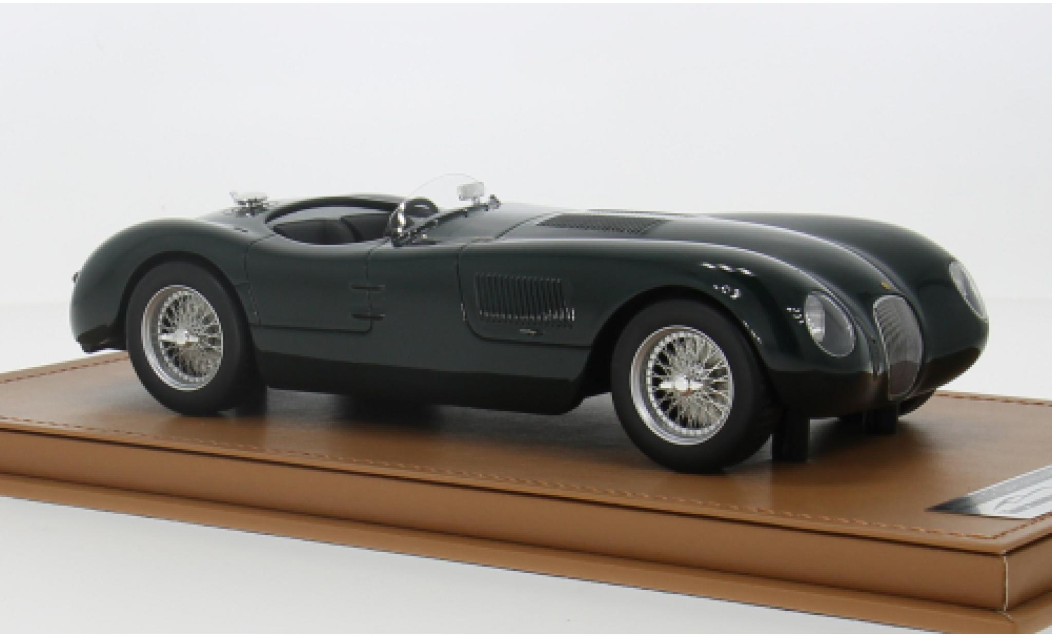 Jaguar C-Type 1/18 Tecnomodel grün RHD 1953 1:18 modellino in miniatura