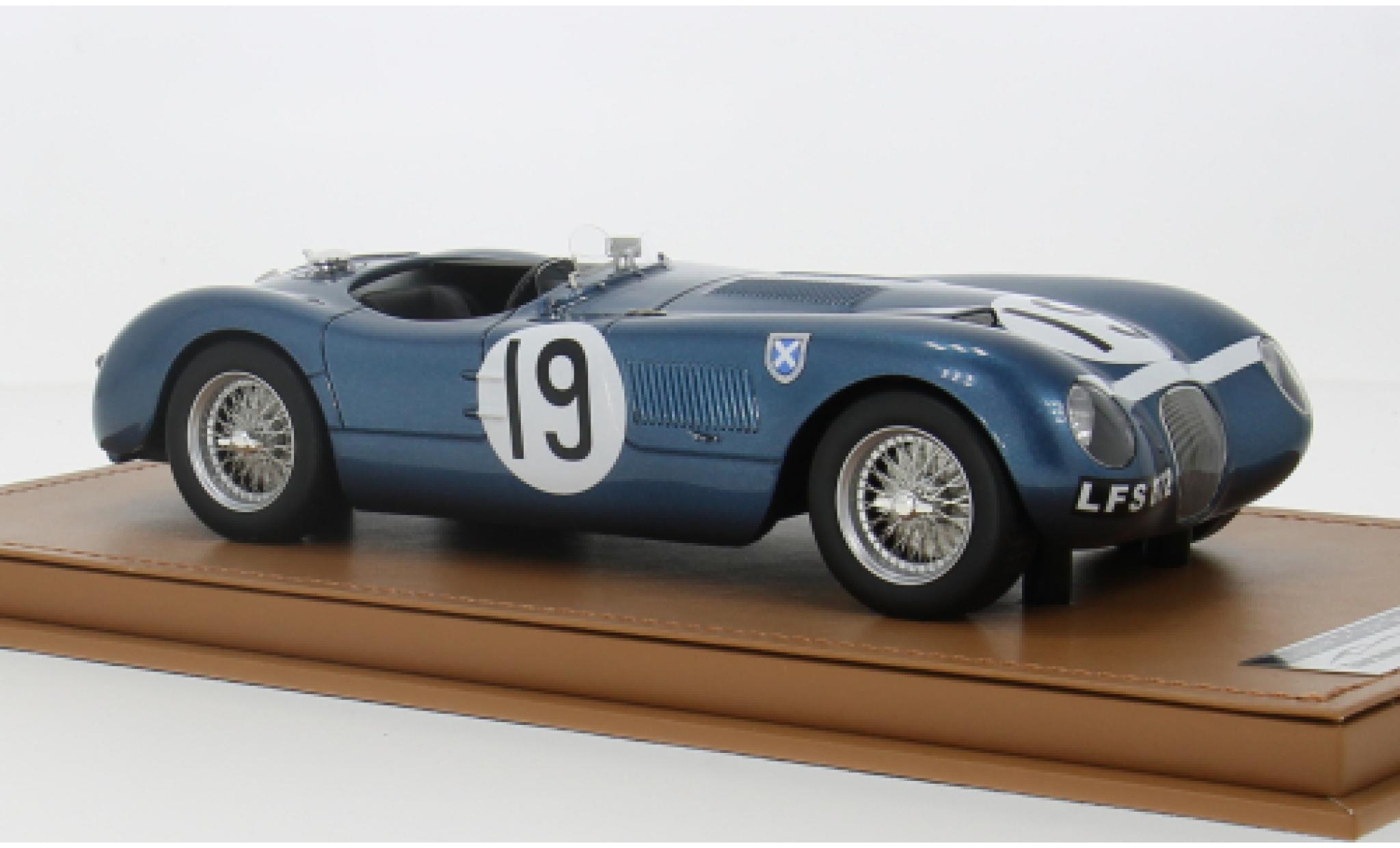 Jaguar C-Type 1/18 Tecnomodel Spider RHD No.19 Ecurie Ecosse Goodwood 1953 1:18 modellino in miniatura