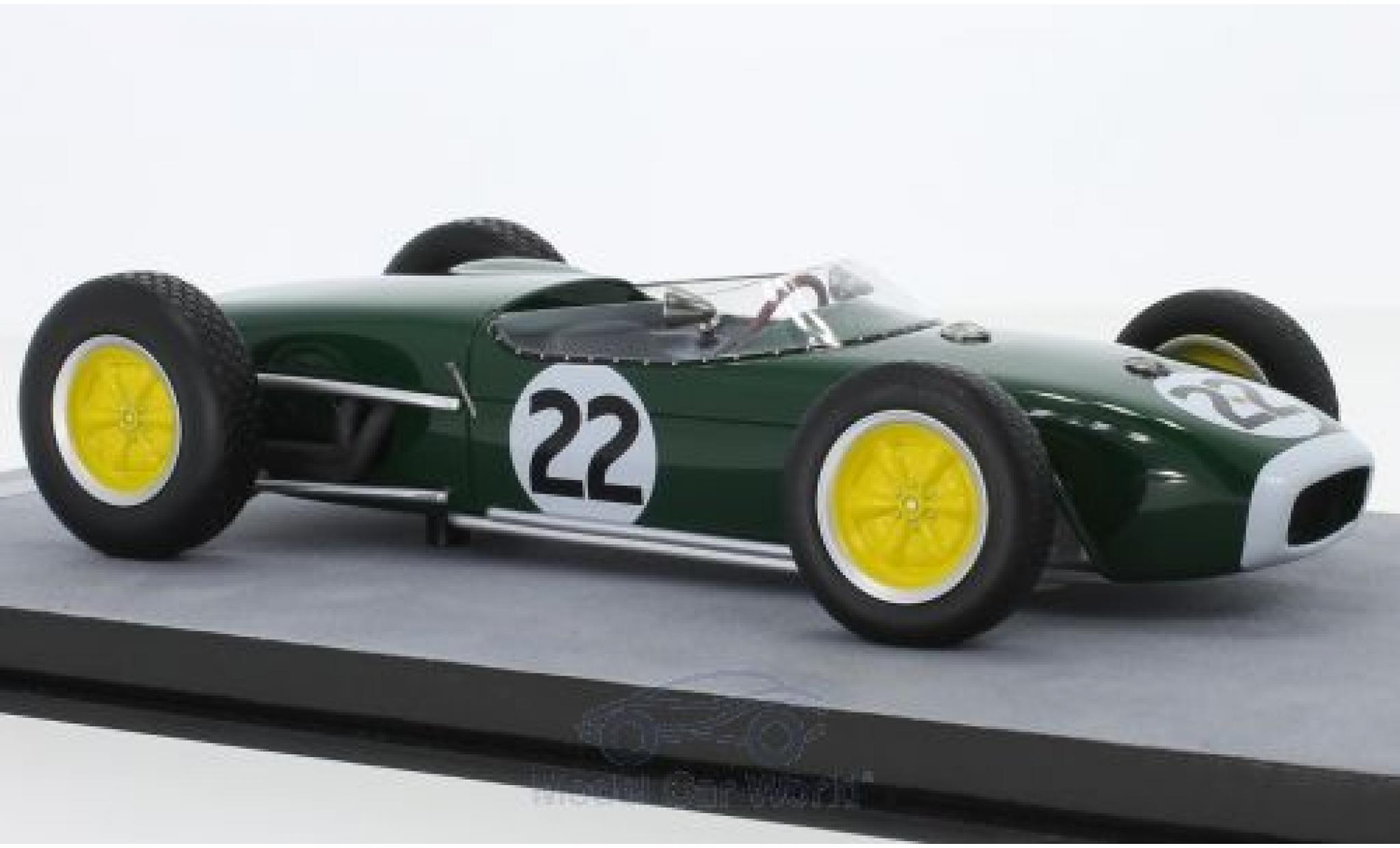 Lotus 18 1/18 Tecnomodel No.22 Formel 1 GP Frankreich 1960 R.Flockhart modellino in miniatura