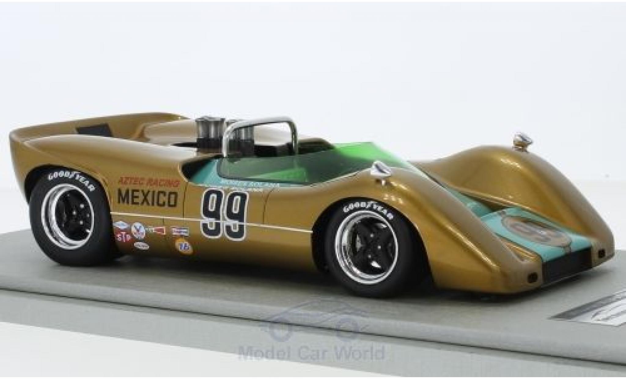 McLaren M6 1/18 Tecnomodel B RHD No.99 USRRC Laguna Seca 1968 M.Solana modellino in miniatura
