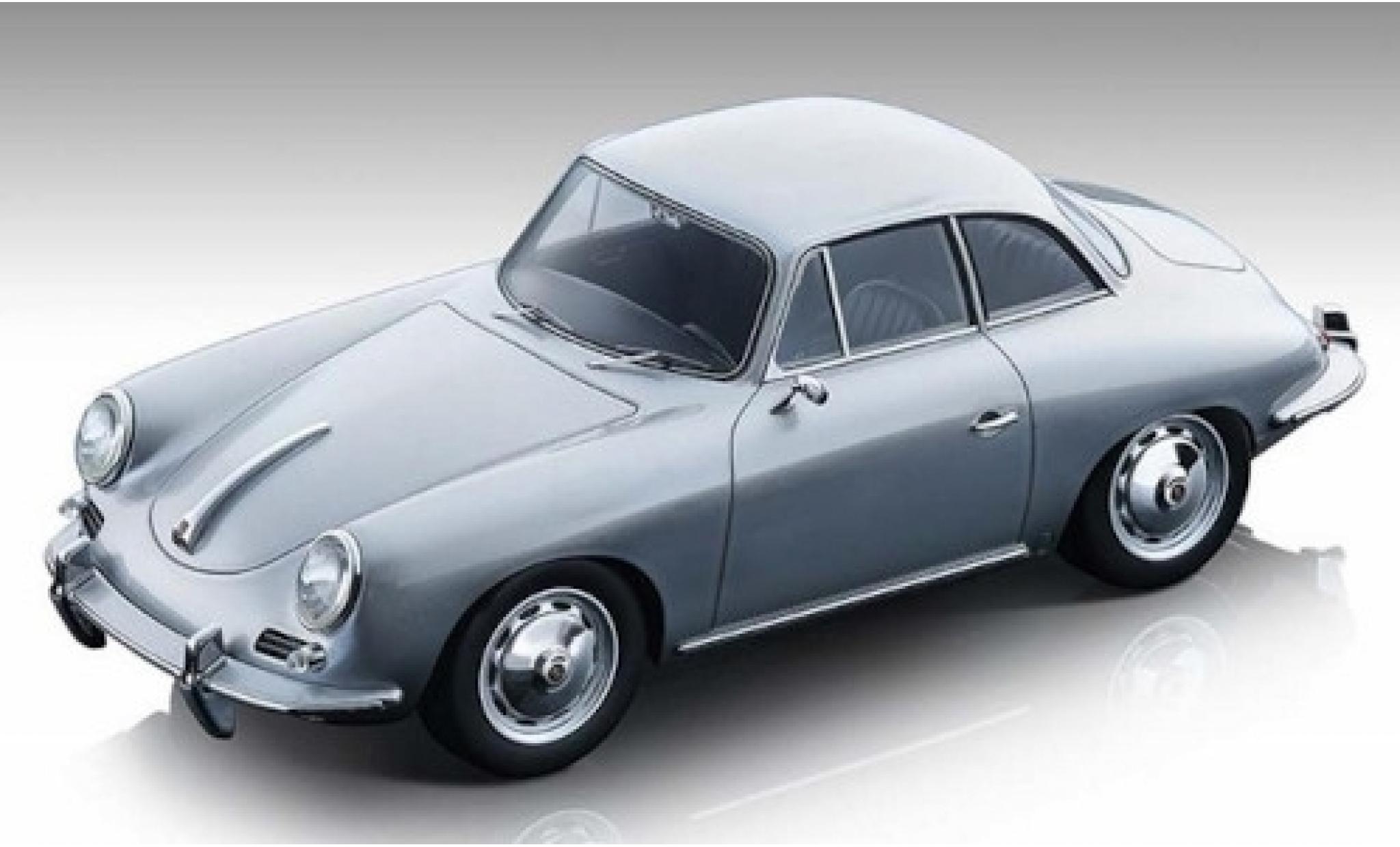 Porsche 356 1/18 Tecnomodel Karmann Hardtop grigio 1961 modellino in miniatura
