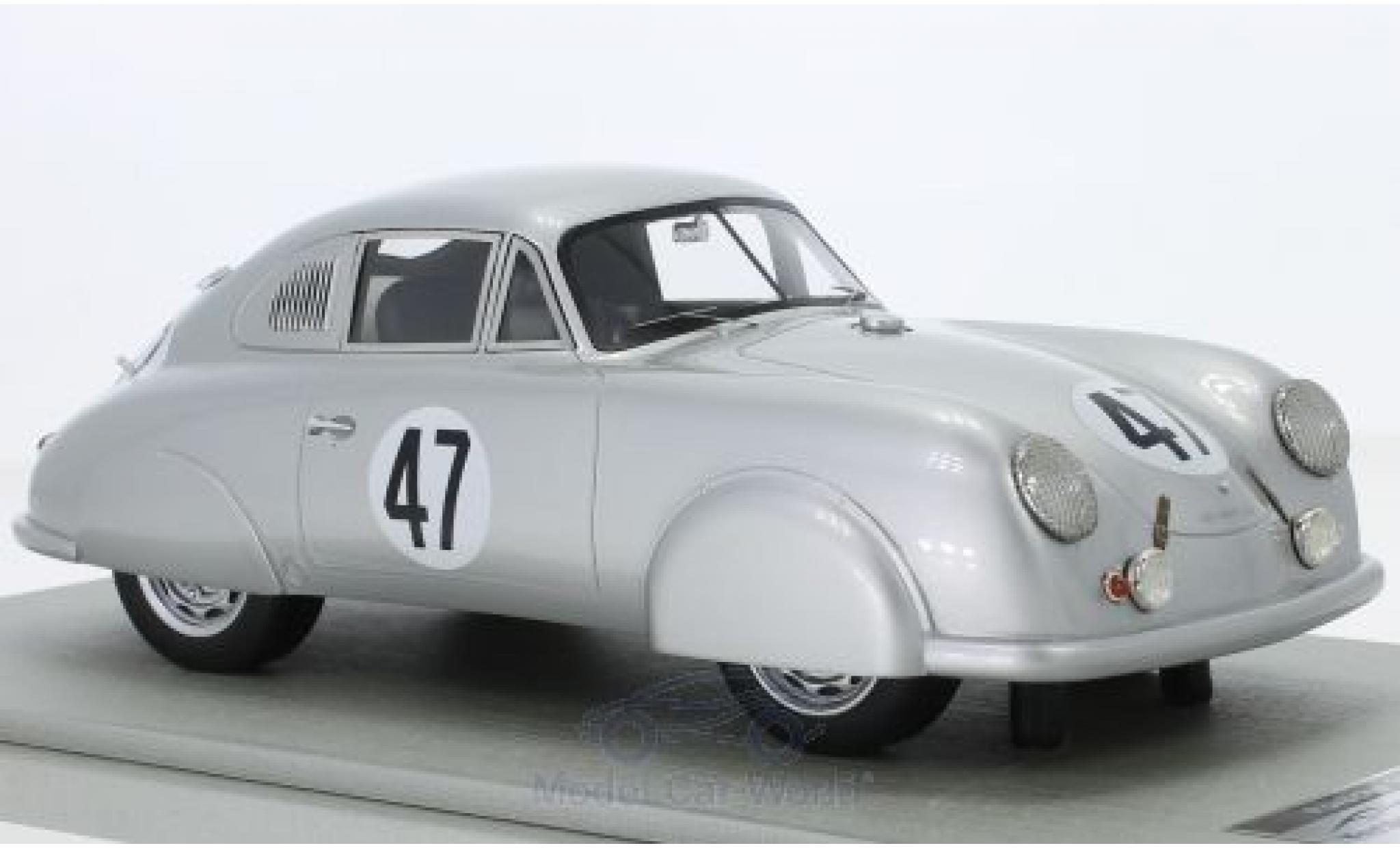Porsche 356 1/18 Tecnomodel SL No.47 24h Le Mans 1951 R.Sauerwein/R.Brunet modellino in miniatura