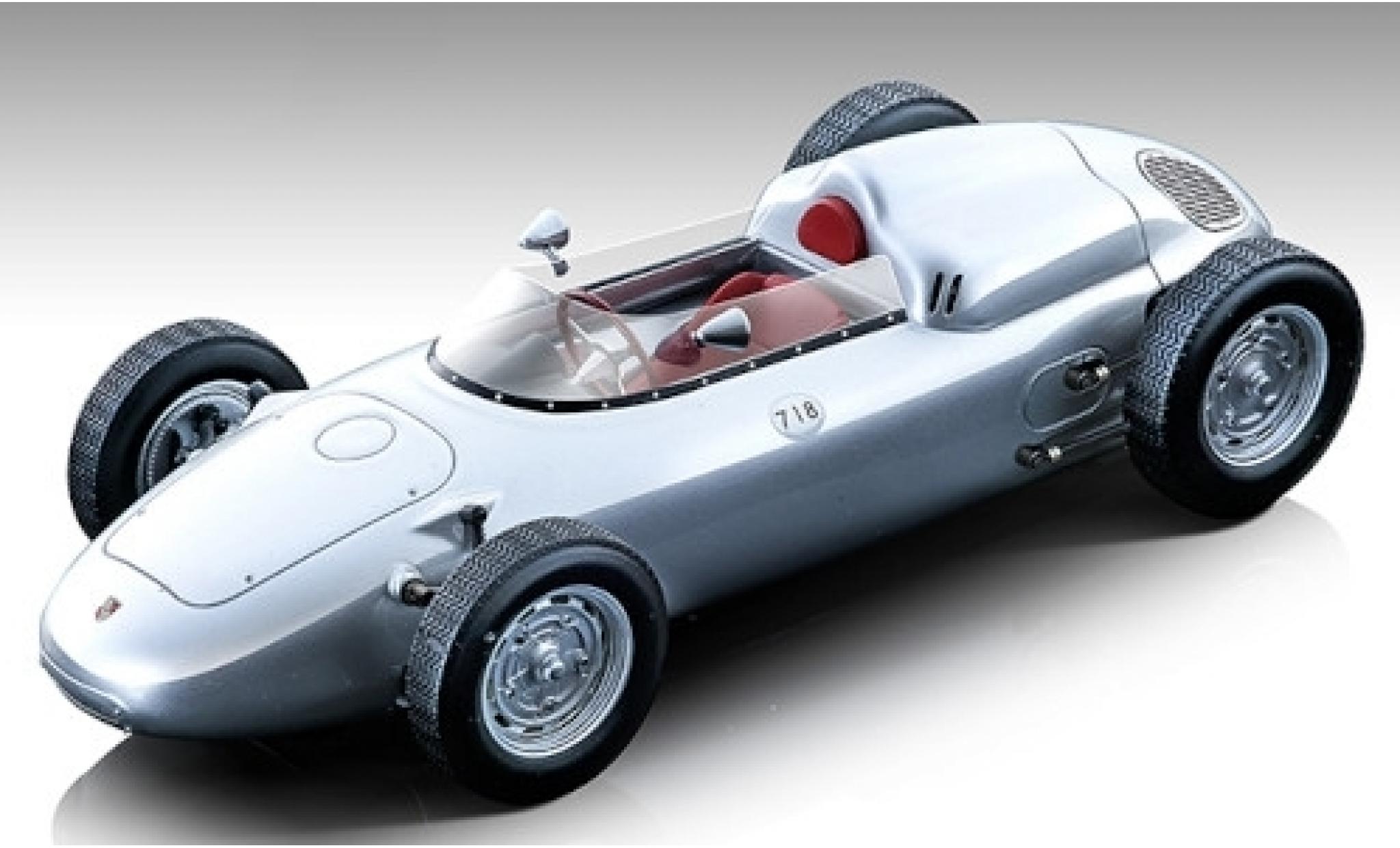 Porsche 718 1/18 Tecnomodel F2 Formel 2 1960 Pressefahrzeug modellino in miniatura