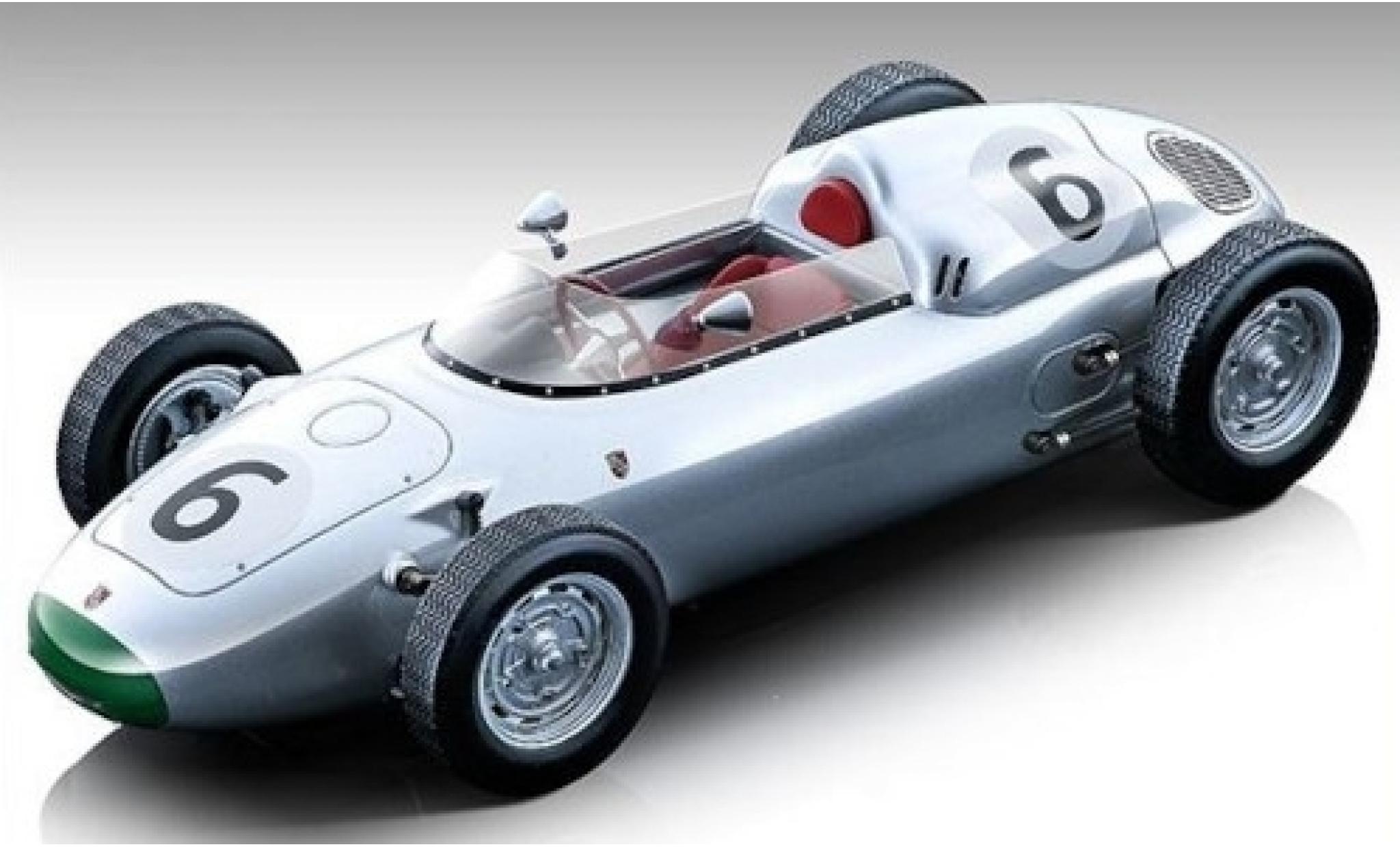 Porsche 718 1/18 Tecnomodel F2 No.6 Formel 2 GP Solitude 1960 G.Hill modellino in miniatura
