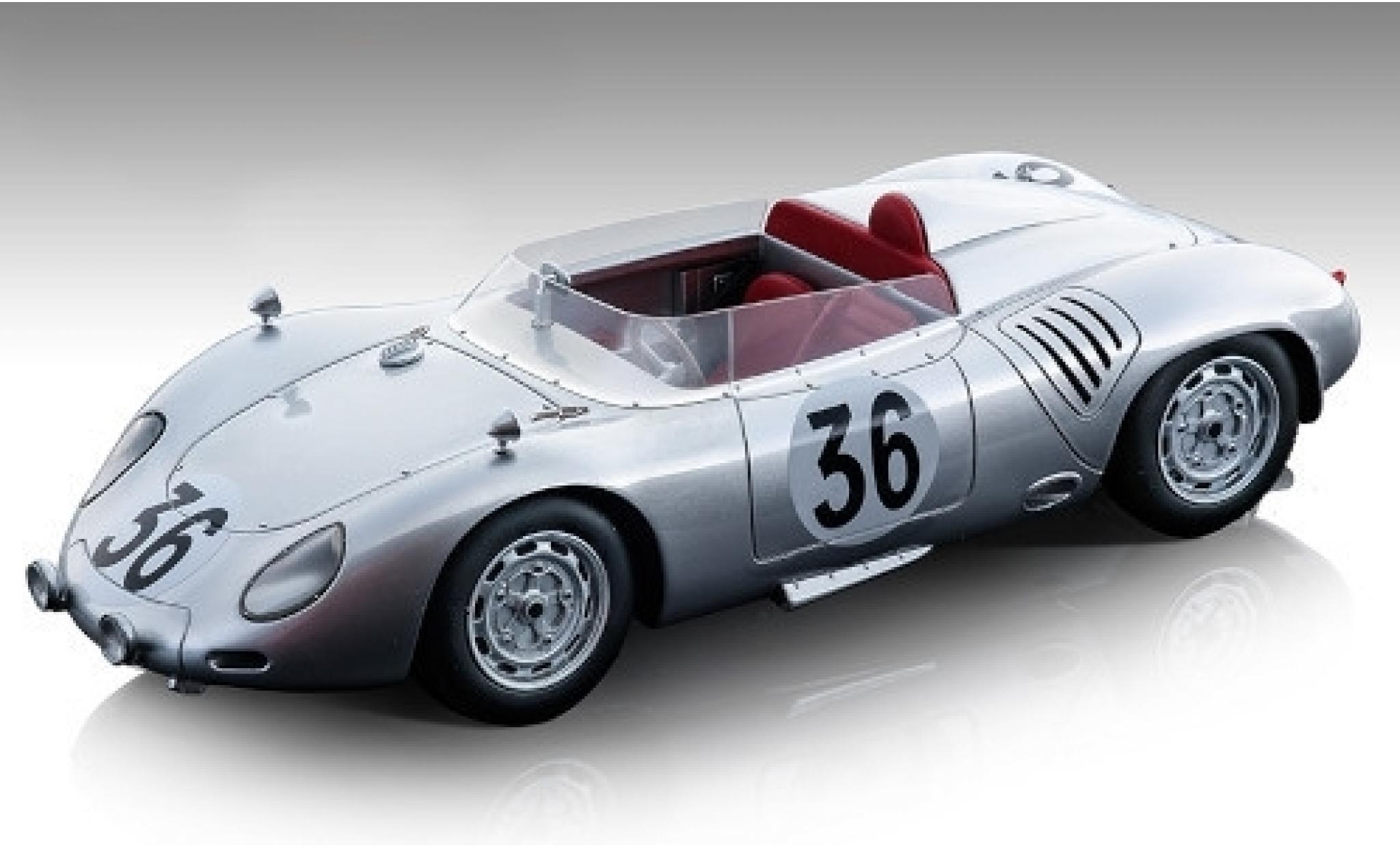 Porsche 718 1/18 Tecnomodel RSK No.36 Baron Carel Godin de Beaufort 24h Le Mans 1959 C.Godin de Beaufort/C.Heins modellino in miniatura