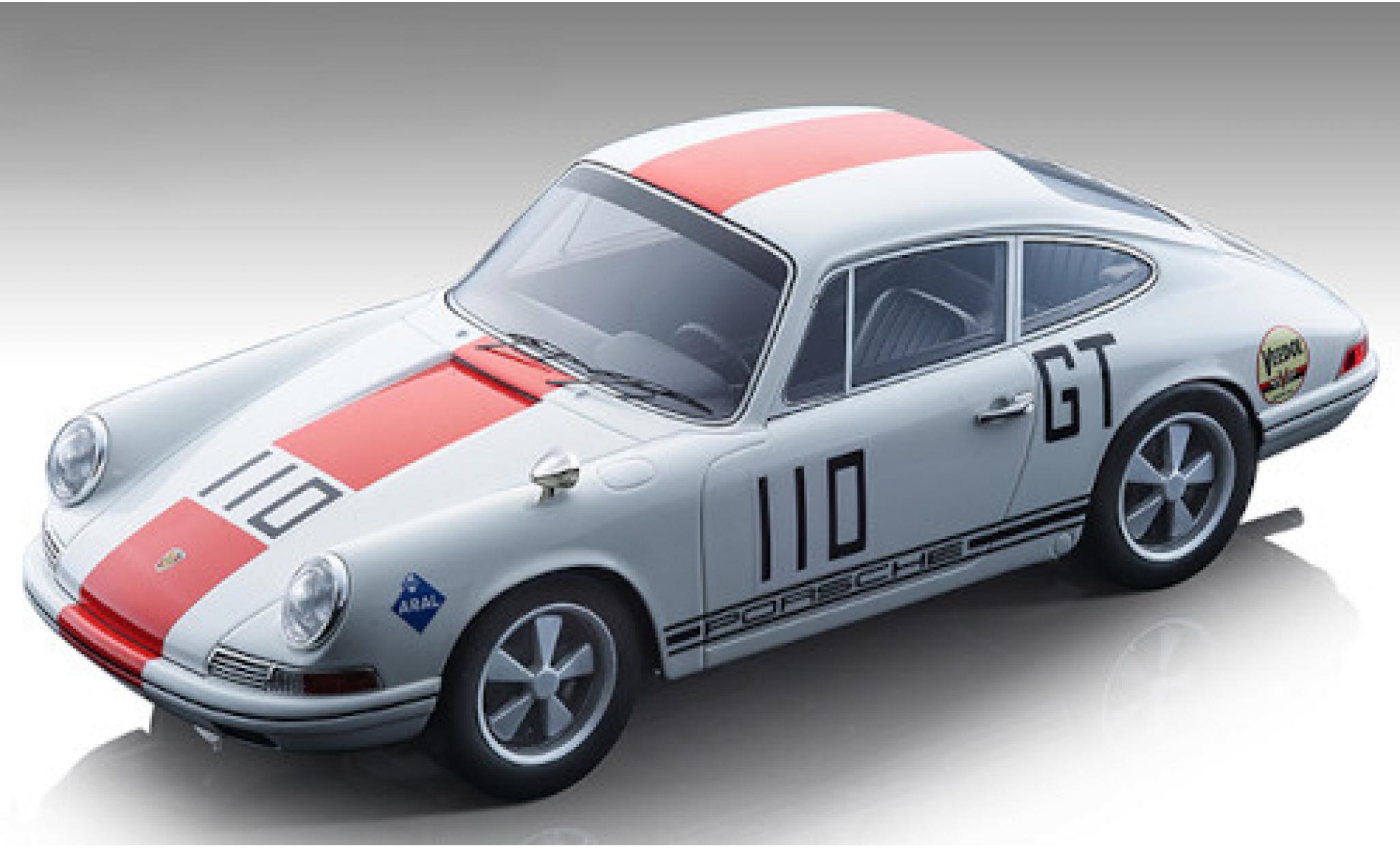 Porsche 911 1/18 Tecnomodel T No.110 1000km Nürburgring 1968 M.Huth/S.Greger modellino in miniatura