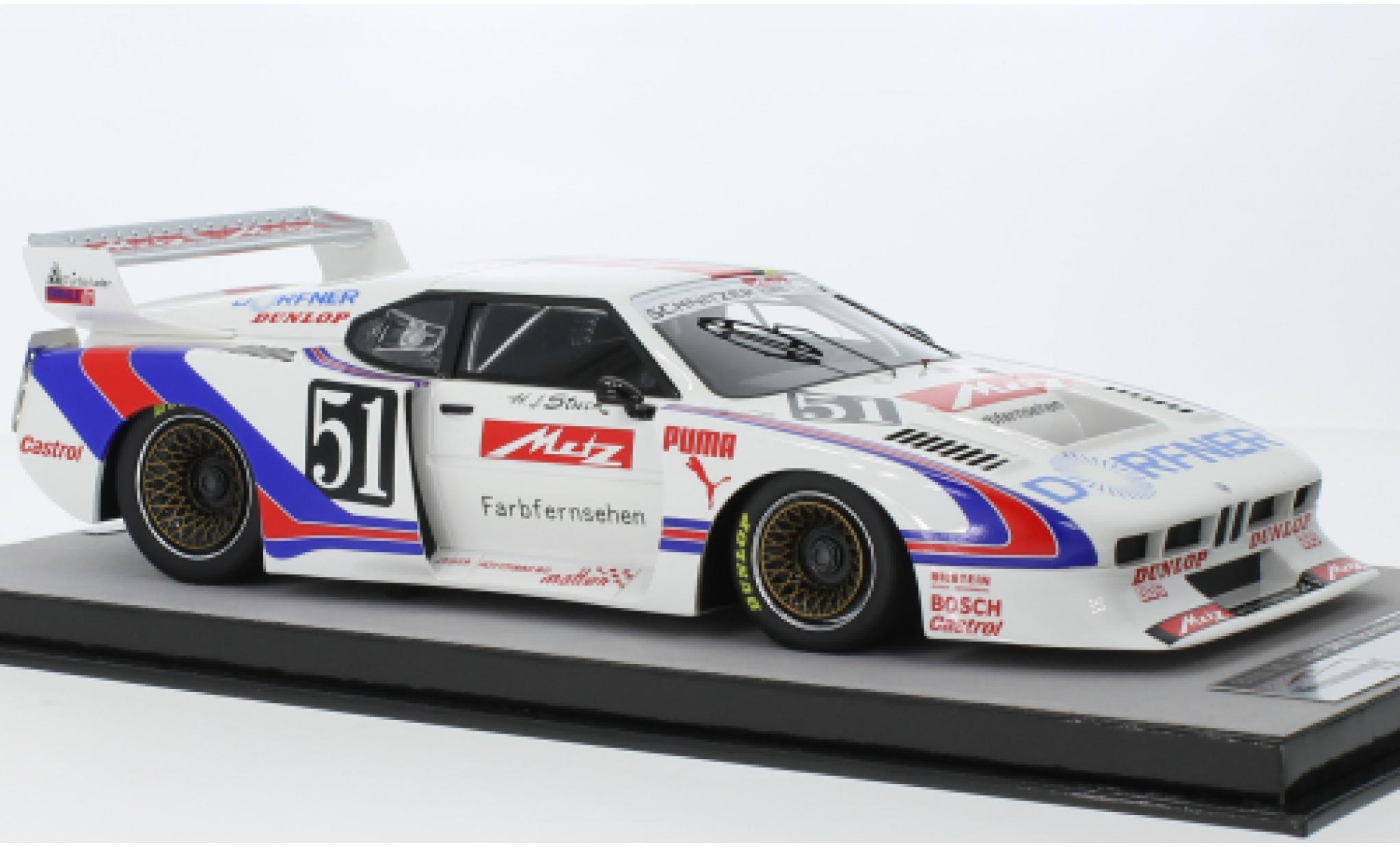 Bmw M1 1/18 Tecnomodel Turbo No.51 Team Schnitzer Metz DRM Norisring 1981 modellino in miniatura