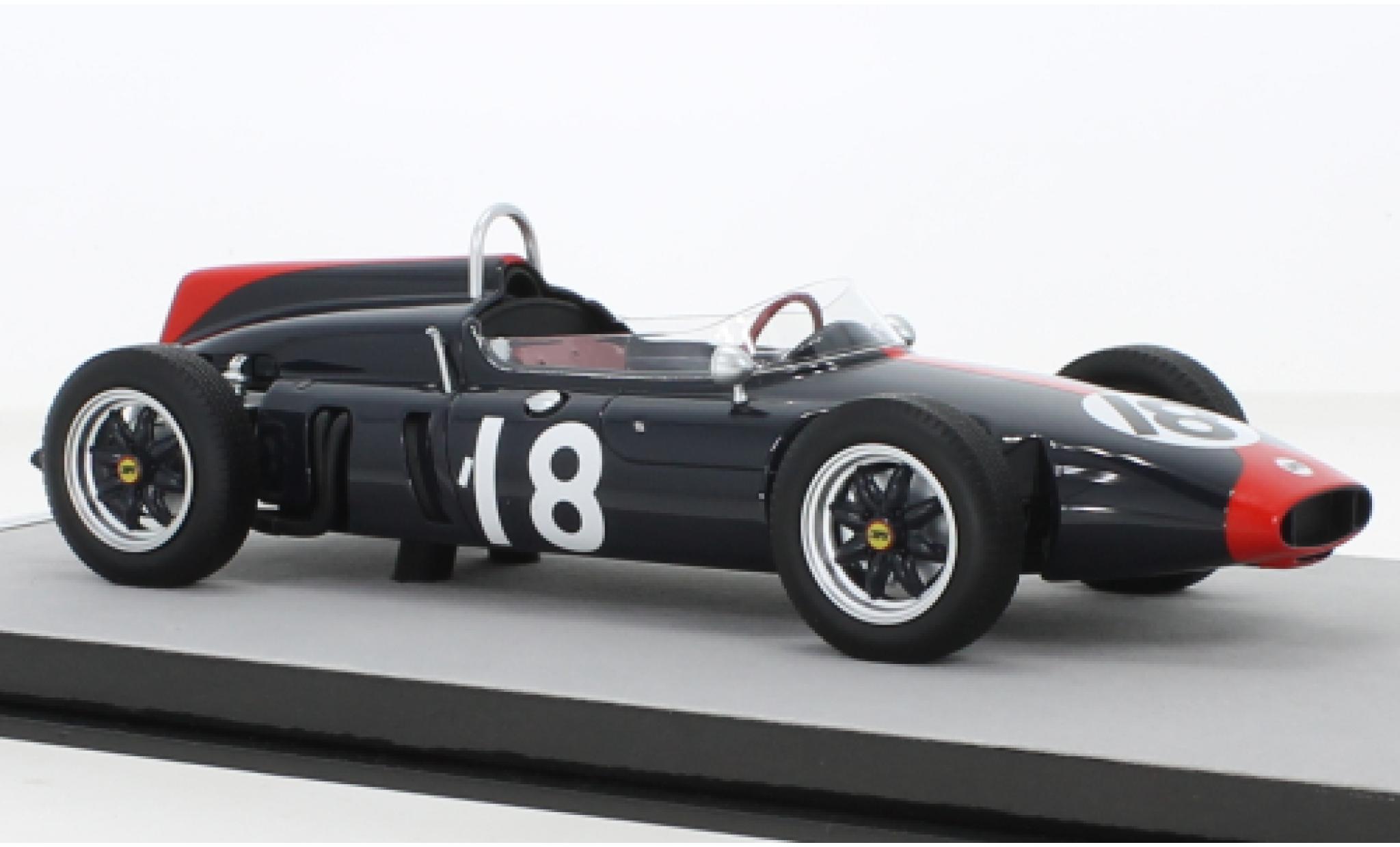 Cooper T53 1/18 Tecnomodel Climax No.18 Formel 1 GP Deutschland 1961 modellino in miniatura
