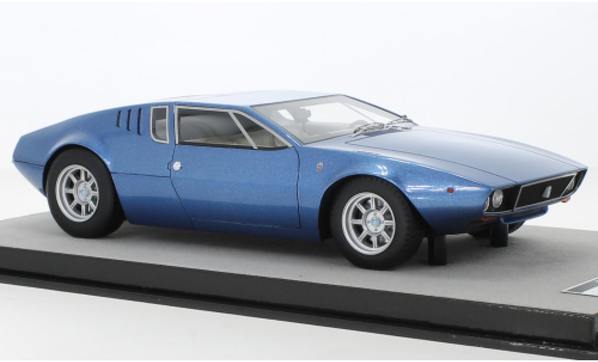 De Tomaso Mangusta 1/18 Tecnomodel metallise blu 1971 modellino in miniatura