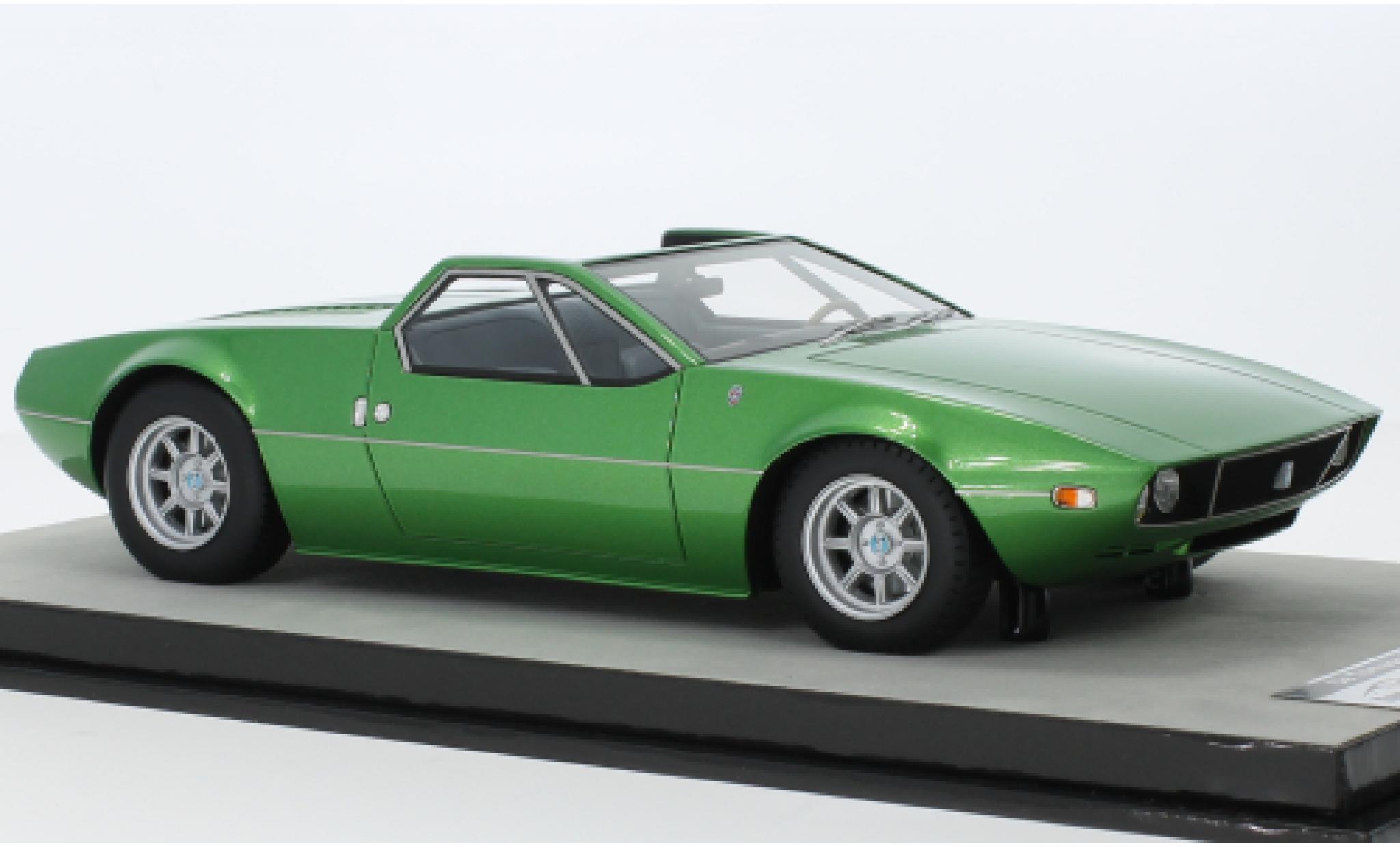 De Tomaso Mangusta 1/18 Tecnomodel Spyder metallise verde 1966 modellino in miniatura