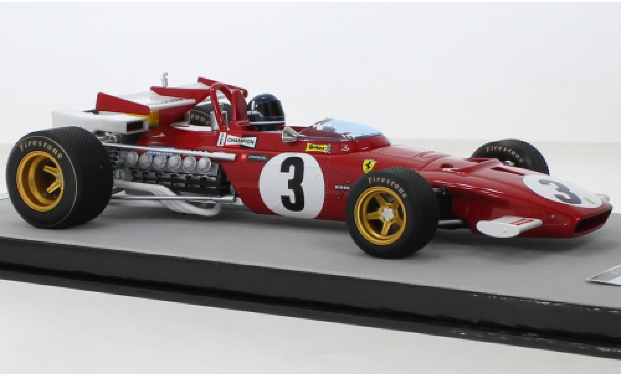 Ferrari 312 1/18 Tecnomodel B No.3 Formel 1 GP Mexiko 1970 modellino in miniatura