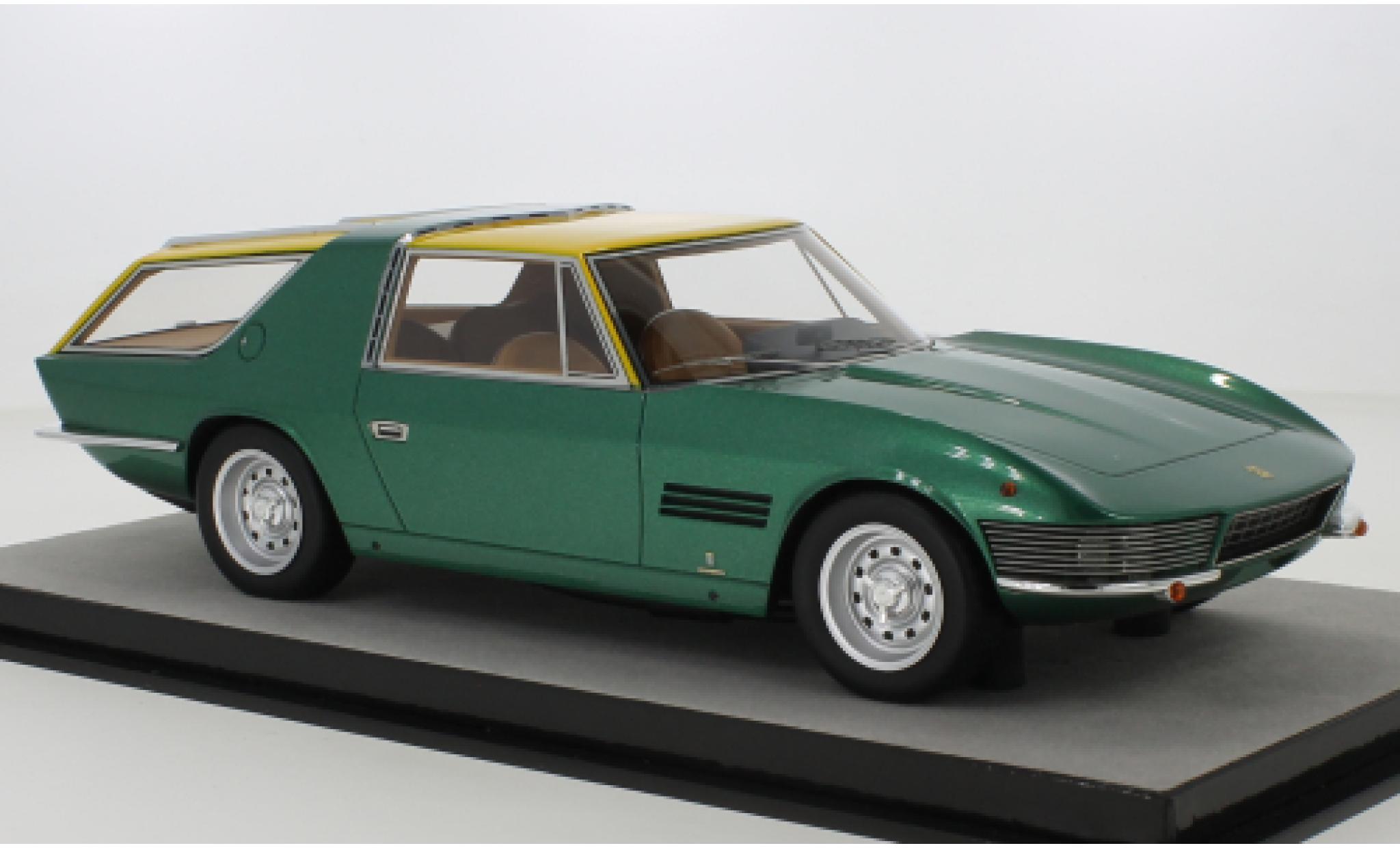 Ferrari 330 1/18 Tecnomodel GT 2+2 Shooting Brake metallise vert/giallo 1967 modellino in miniatura