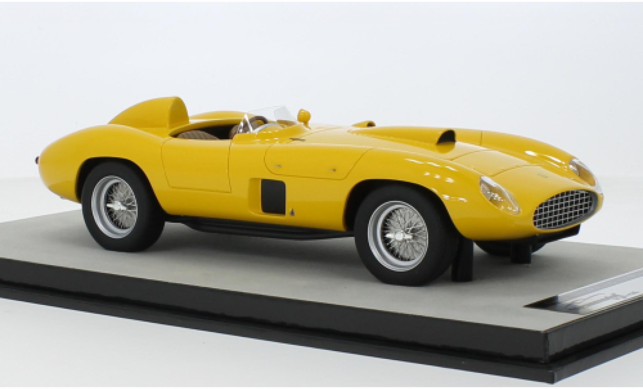 Ferrari 410 1/18 Tecnomodel S giallo RHD 1956 modellino in miniatura