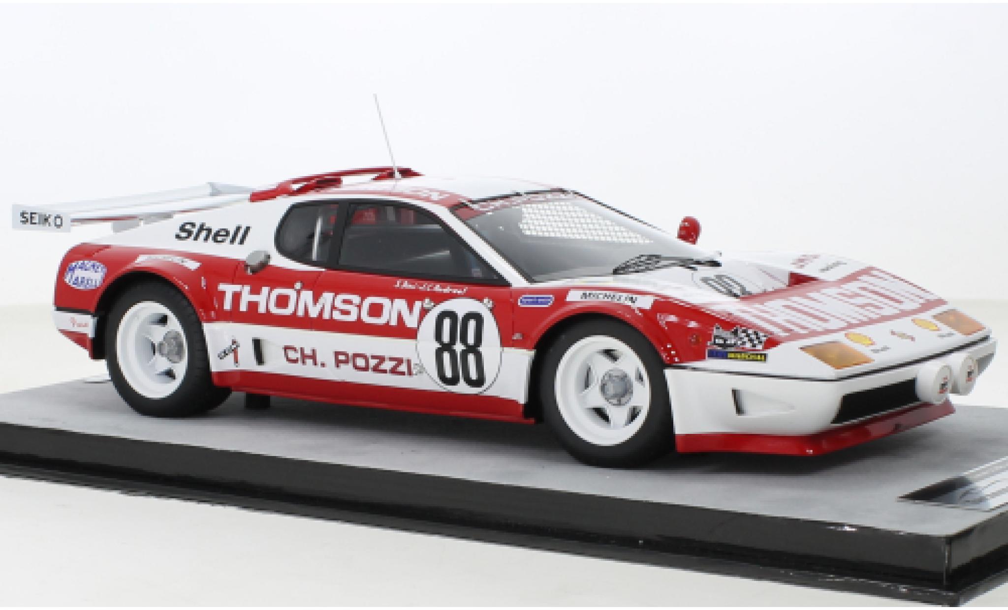 Ferrari 512 1/18 Tecnomodel BB No.88 Thomson-Pozzi 24h Le Mans 1978 modellino in miniatura