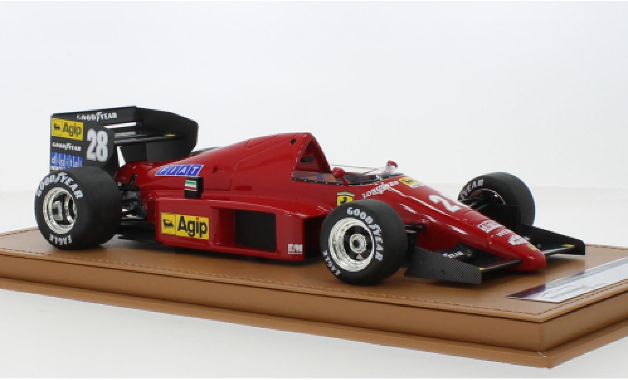 Ferrari F1 1/18 Tecnomodel /86 No.28 formule 1 GP Brésil 1986 modellino in miniatura