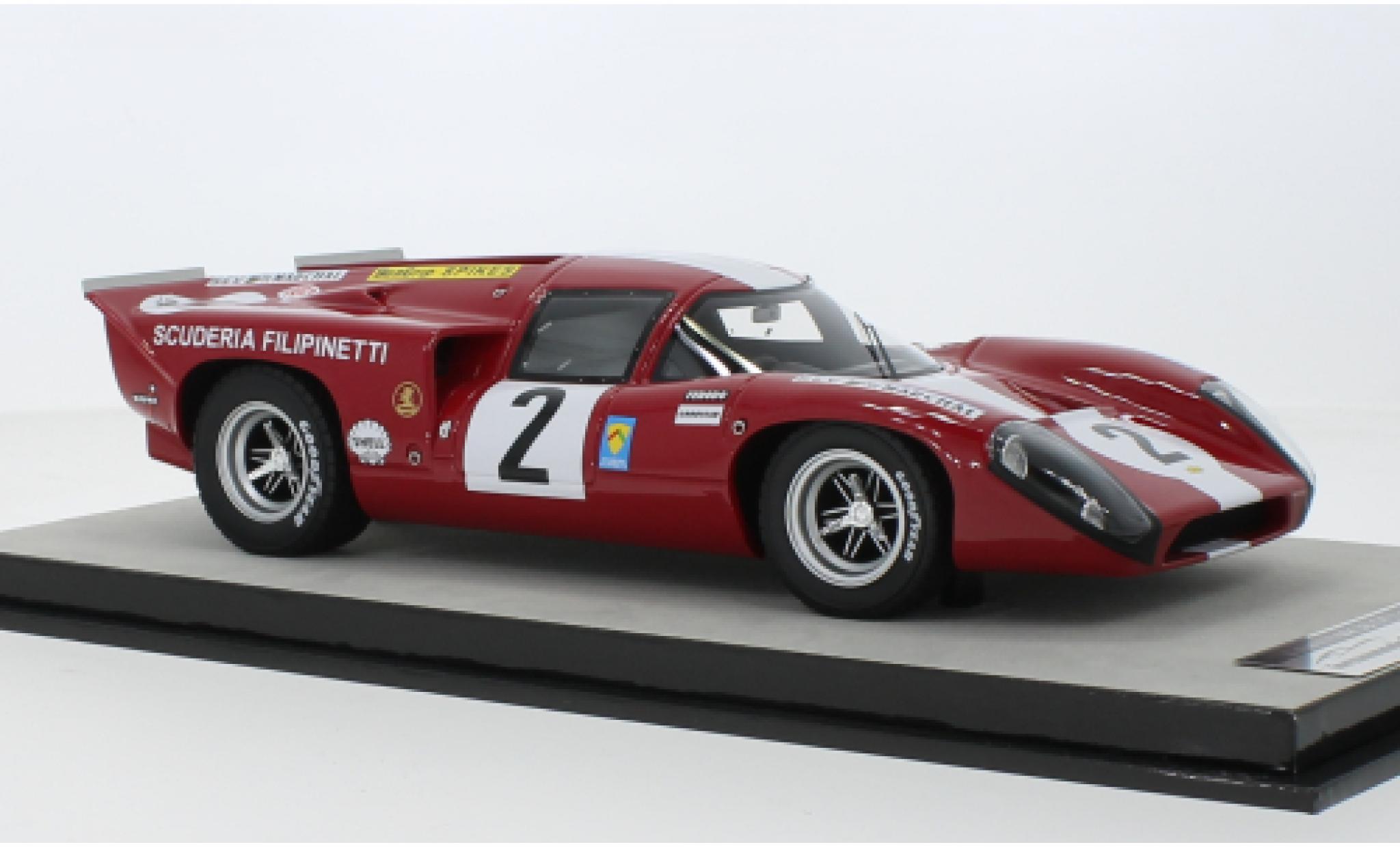 Lola T70 1/18 Tecnomodel Mk3B GT RHD No.2 Scuderia Filipinetti 24h Le Mans 1969 modellino in miniatura