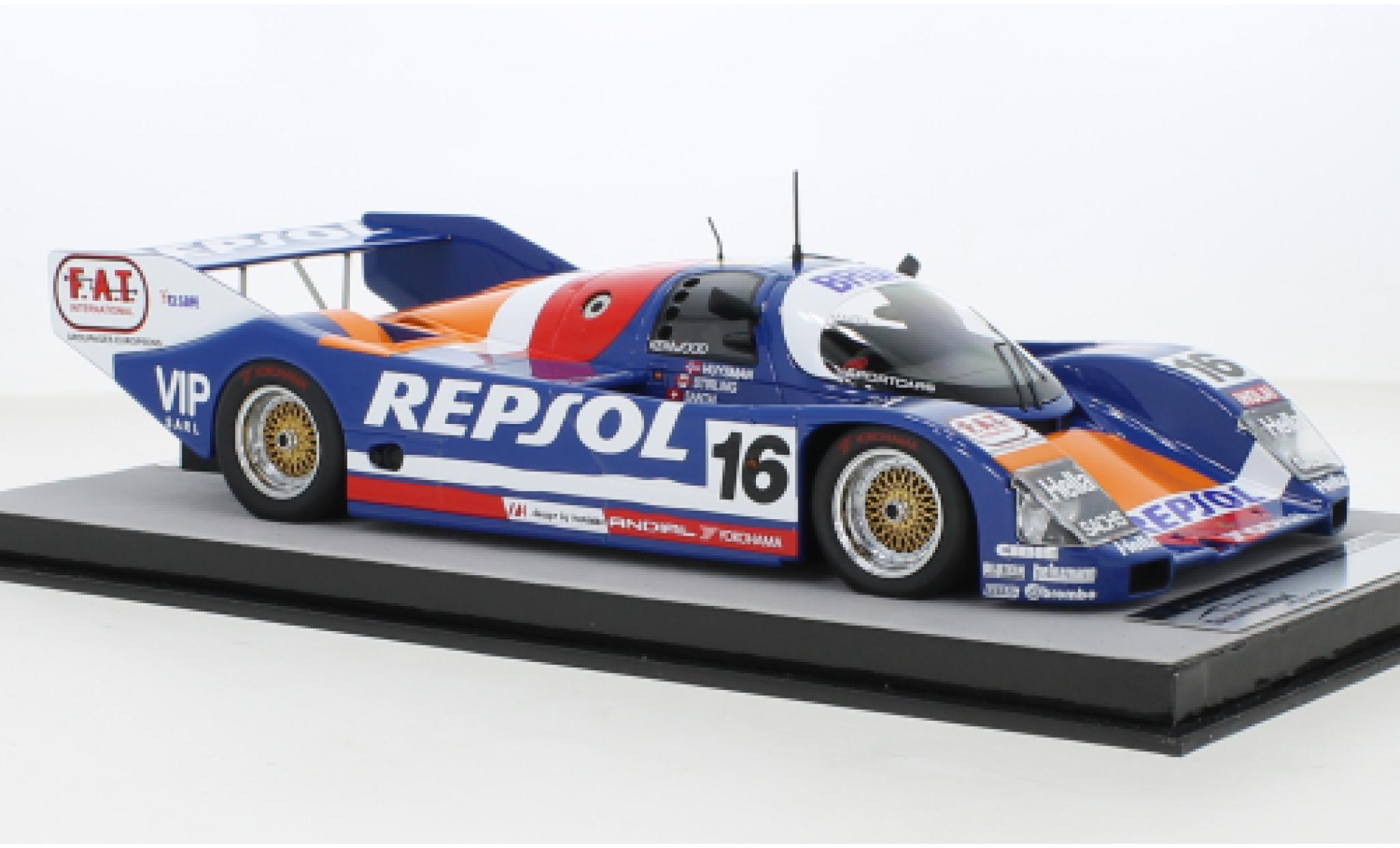 Porsche 962 1991 1/18 Tecnomodel C RHD No.16 Repsol 24h Le Mans modellino in miniatura
