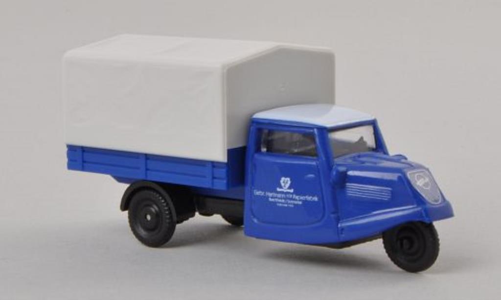 Tempo Dreirad 1/87 Busch Hanseat Gebr. Hartmann Papierfarbrik 1935 modellino in miniatura