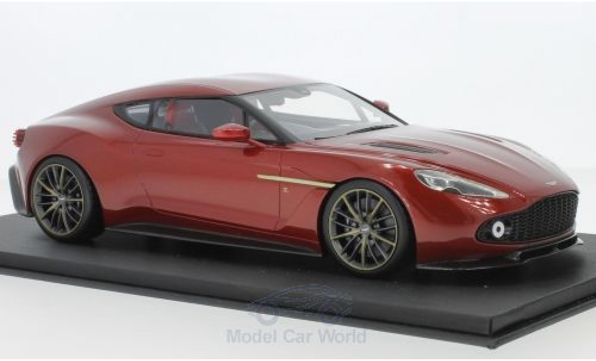 Aston Martin Vanquish 1/18 Top Speed Zagato rosso RHD 2017 modellino in miniatura