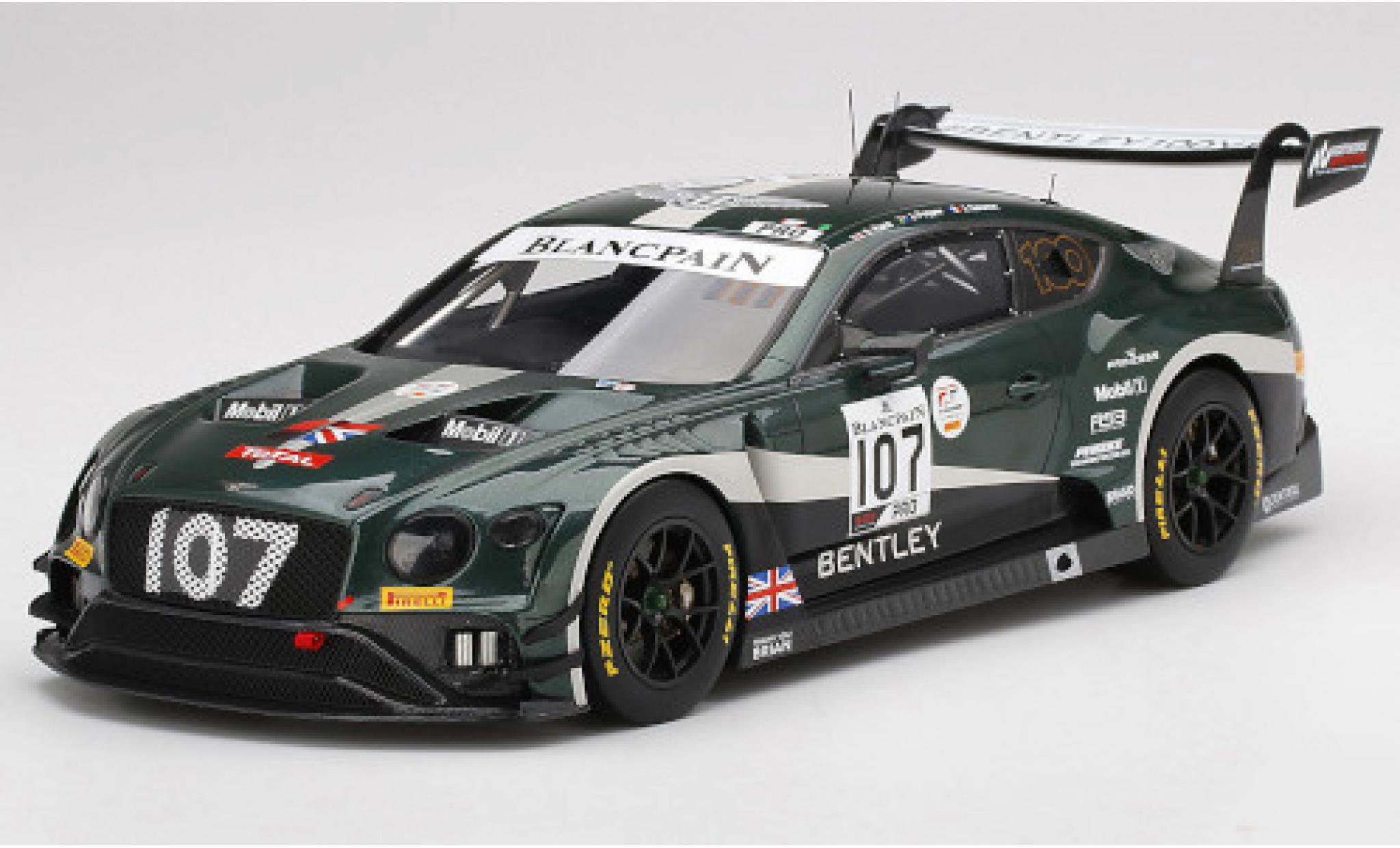 Bentley Continental 1/18 Top Speed GT3 RHD No.107 M-Sport Team 24h Spa 2019 J.M.Gounon/S.Kane/J.Pepper modellino in miniatura