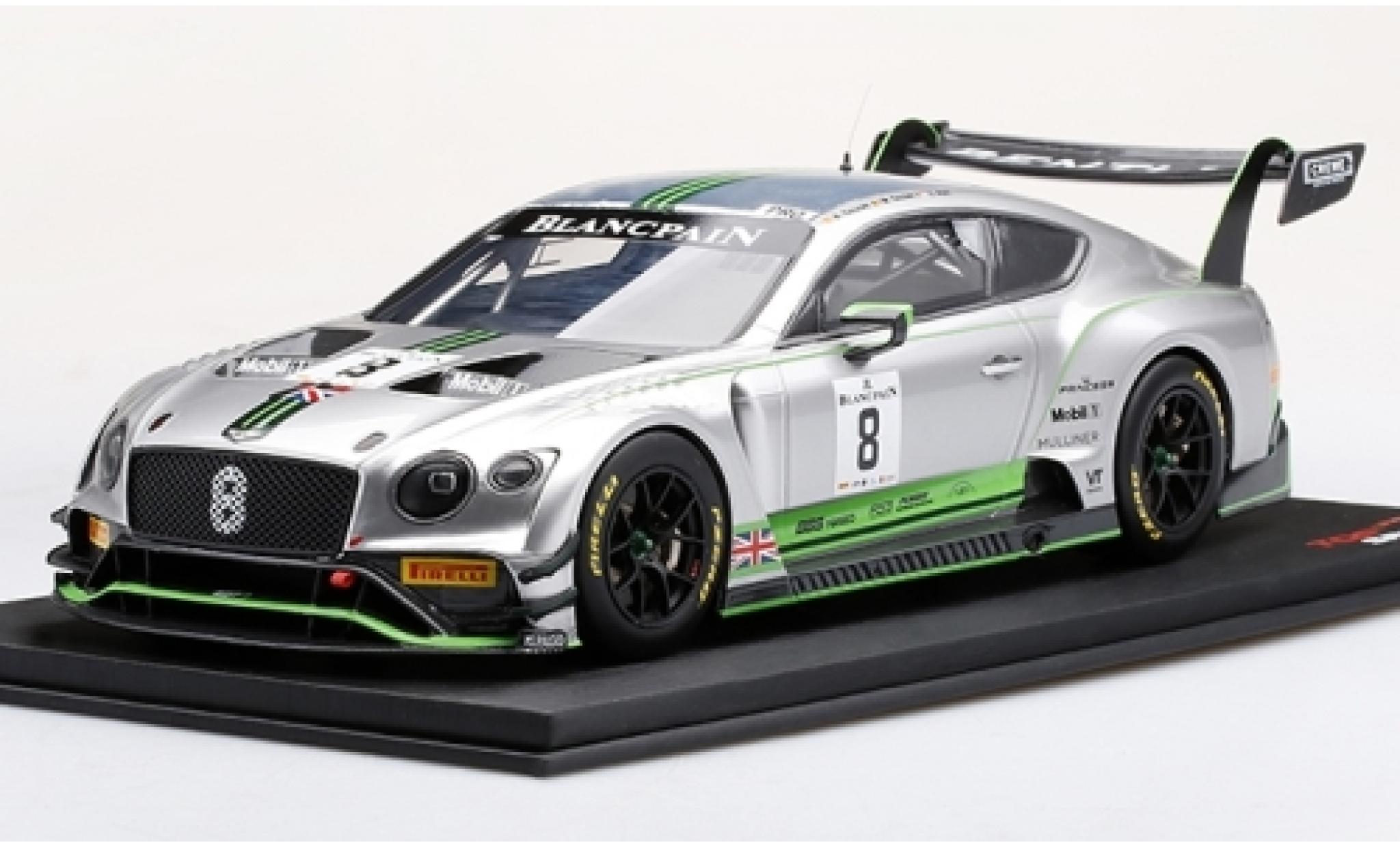 Bentley Continental 1/18 Top Speed GT3 RHD No.8 Team M-Sport Blancpain GT Series Monza 2018 V.Abril/M.Soulet/A.Soucek modellino in miniatura