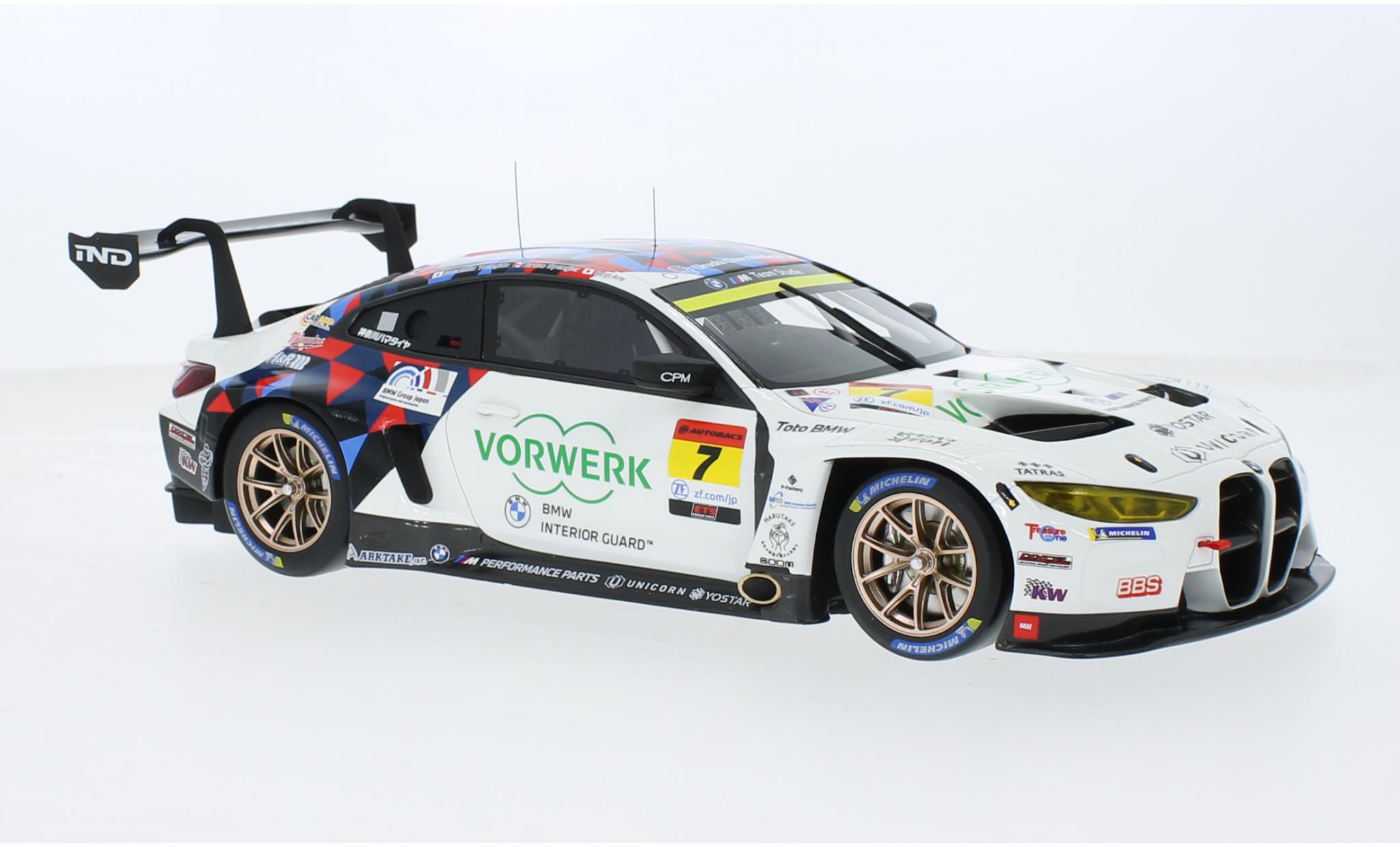 Bmw M4 1/18 Top Speed GT3 No.7 M Team Studie x CRS Studie Super GT Japan 2023 1:18 modellino in miniatura