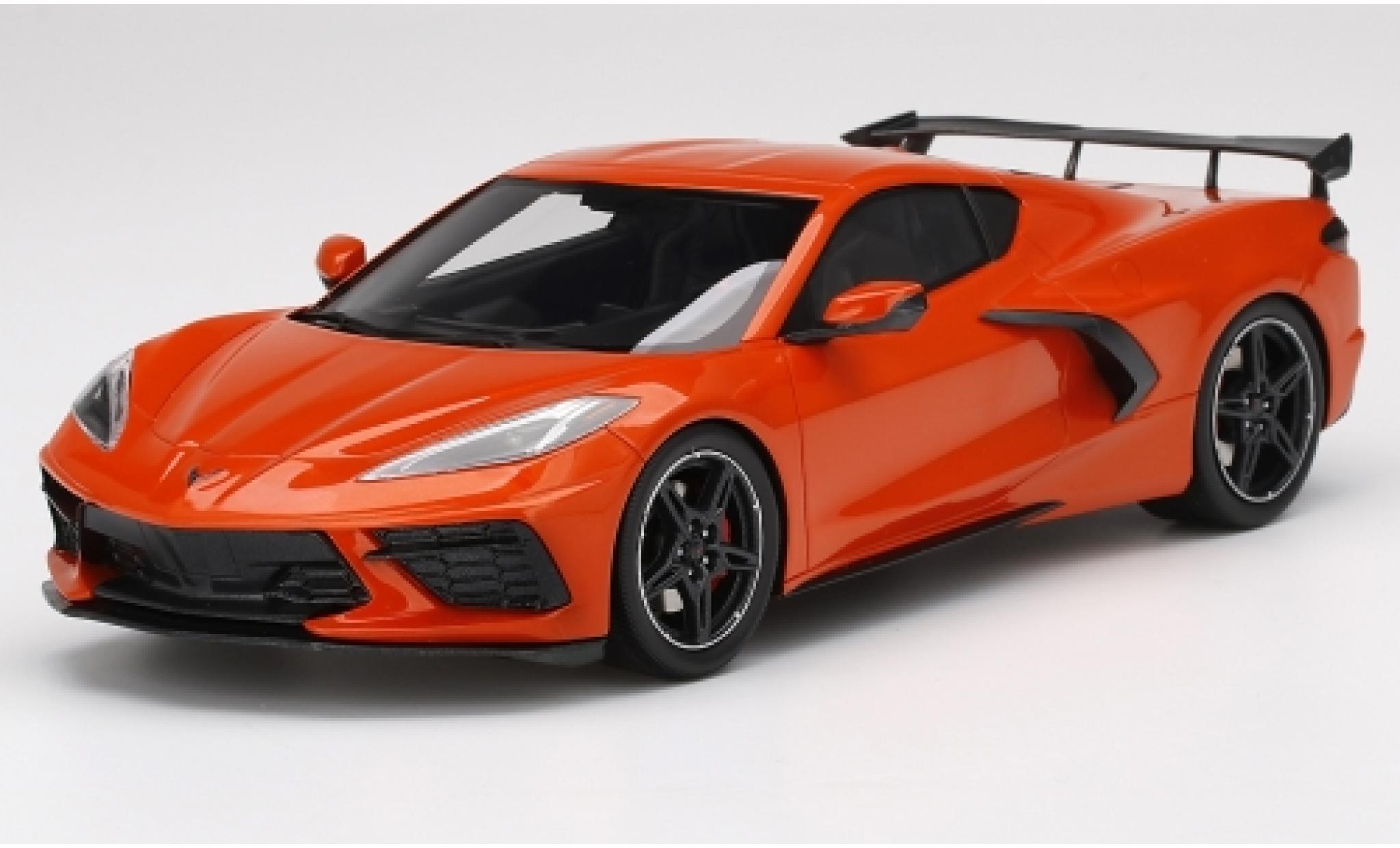 Chevrolet Corvette 1/18 Top Speed C8 Stingray orange 2019 modellino in miniatura