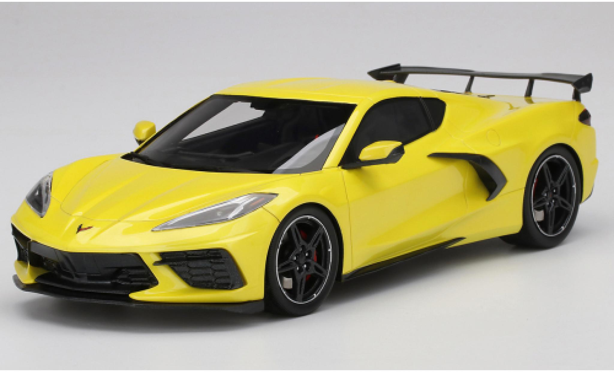 Chevrolet Corvette 1/18 Top Speed C8 Stingray metallico giallo 2020 modellino in miniatura