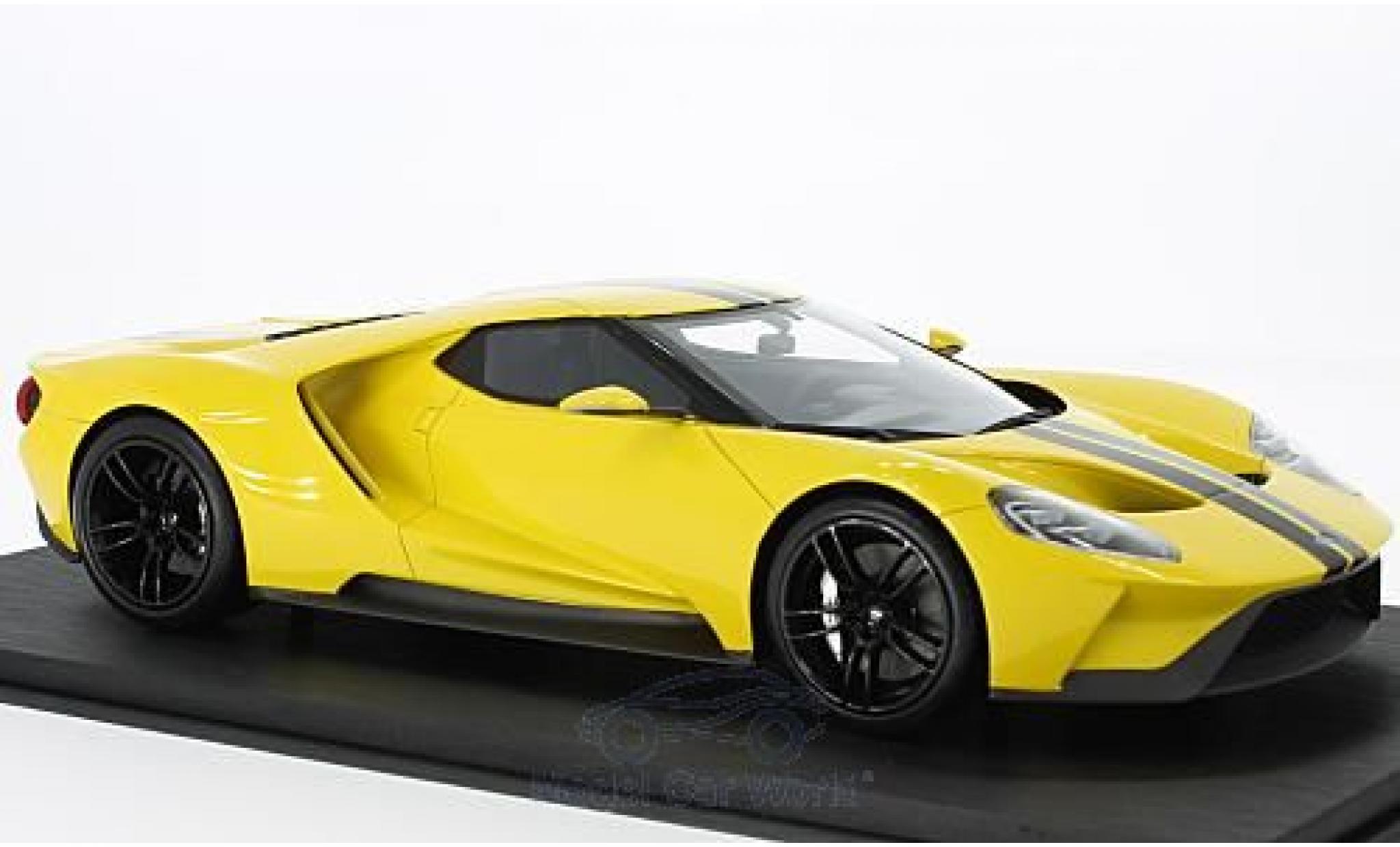Ford GT 1/18 Top Speed giallo/nero Los Angeles Auto Show 2015 modellino in miniatura