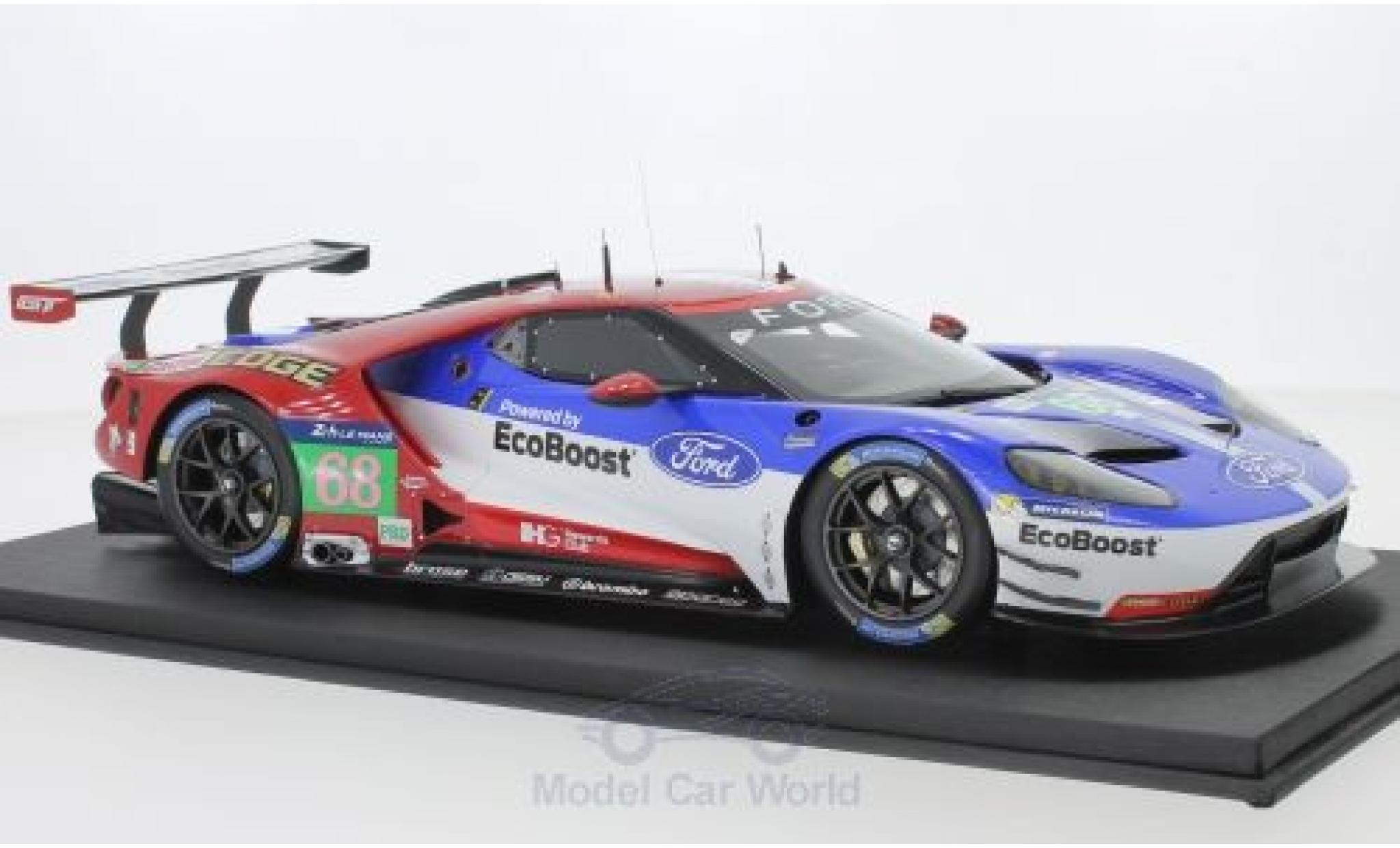 Ford GT 1/18 Top Speed No.68 Chip Ganassi Team USA LME Pro 24h Le Mans J.Hand/D.Müller/S.Bourdais modellino in miniatura