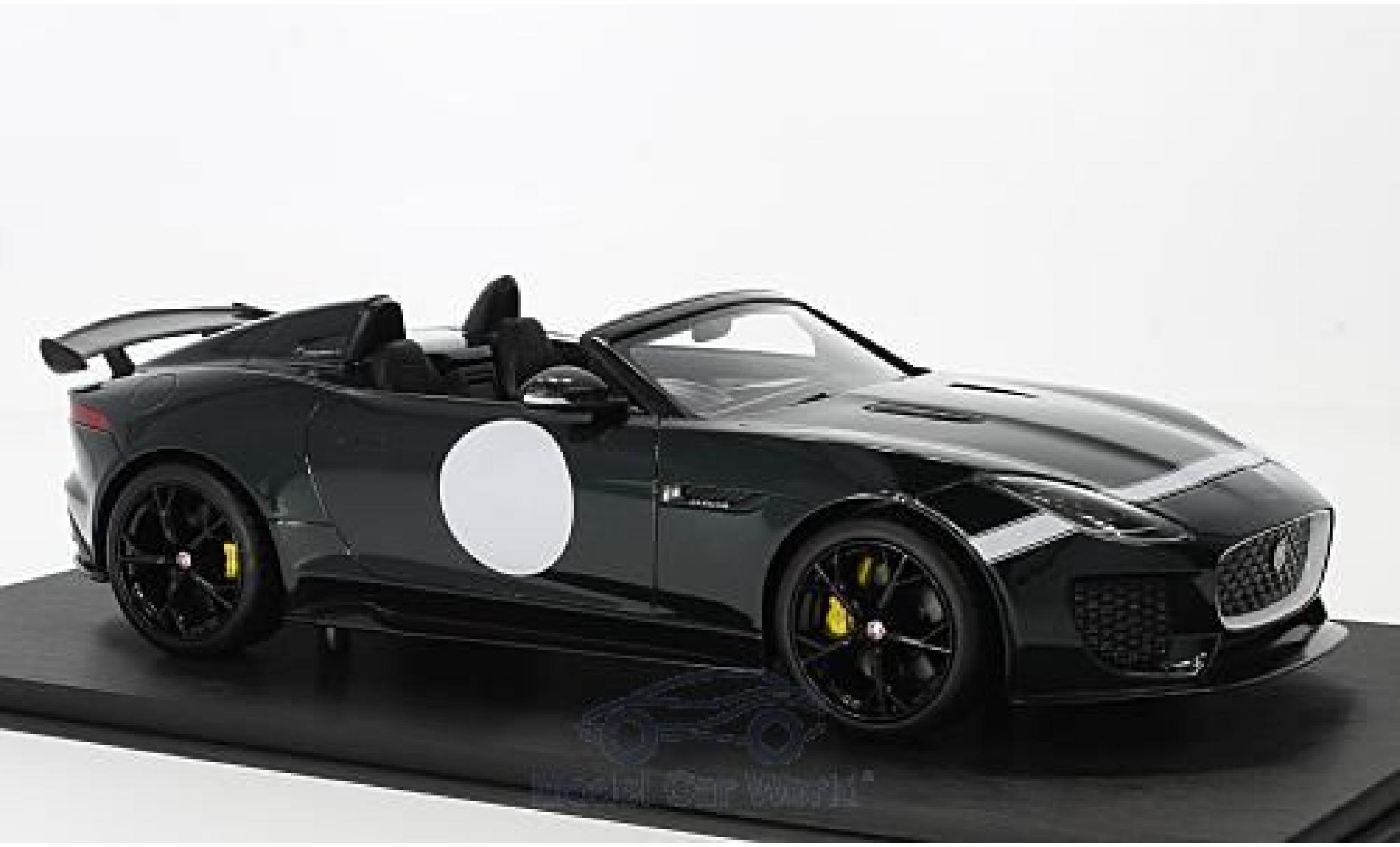 Jaguar F-Type 1/18 Top Speed Project 7 metallico verde RHD 2015 modellino in miniatura