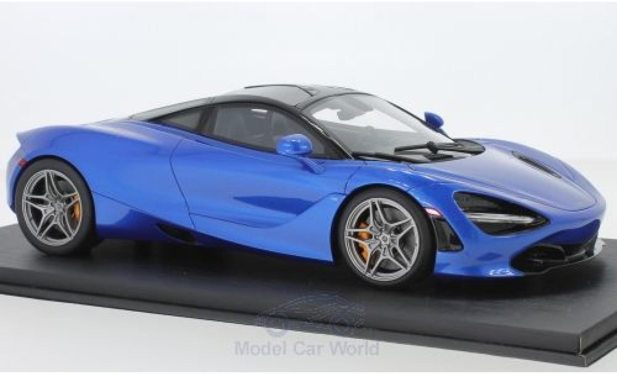 McLaren 720 1/18 Top Speed S metallico blu modellino in miniatura
