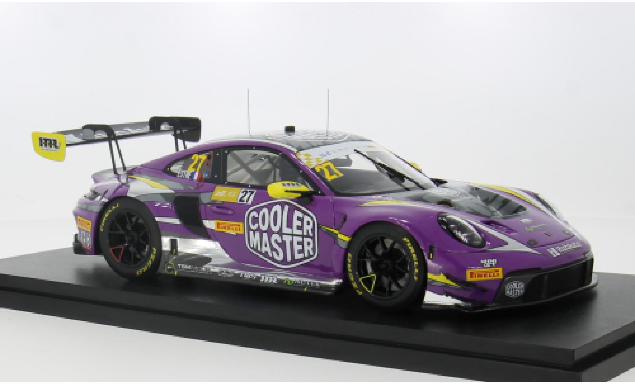 Porsche 992 GT3 R 1/18 Top Speed 911  No.27 Hubauto Racing Macau Guia Race 2023 1:18 modellino in miniatura