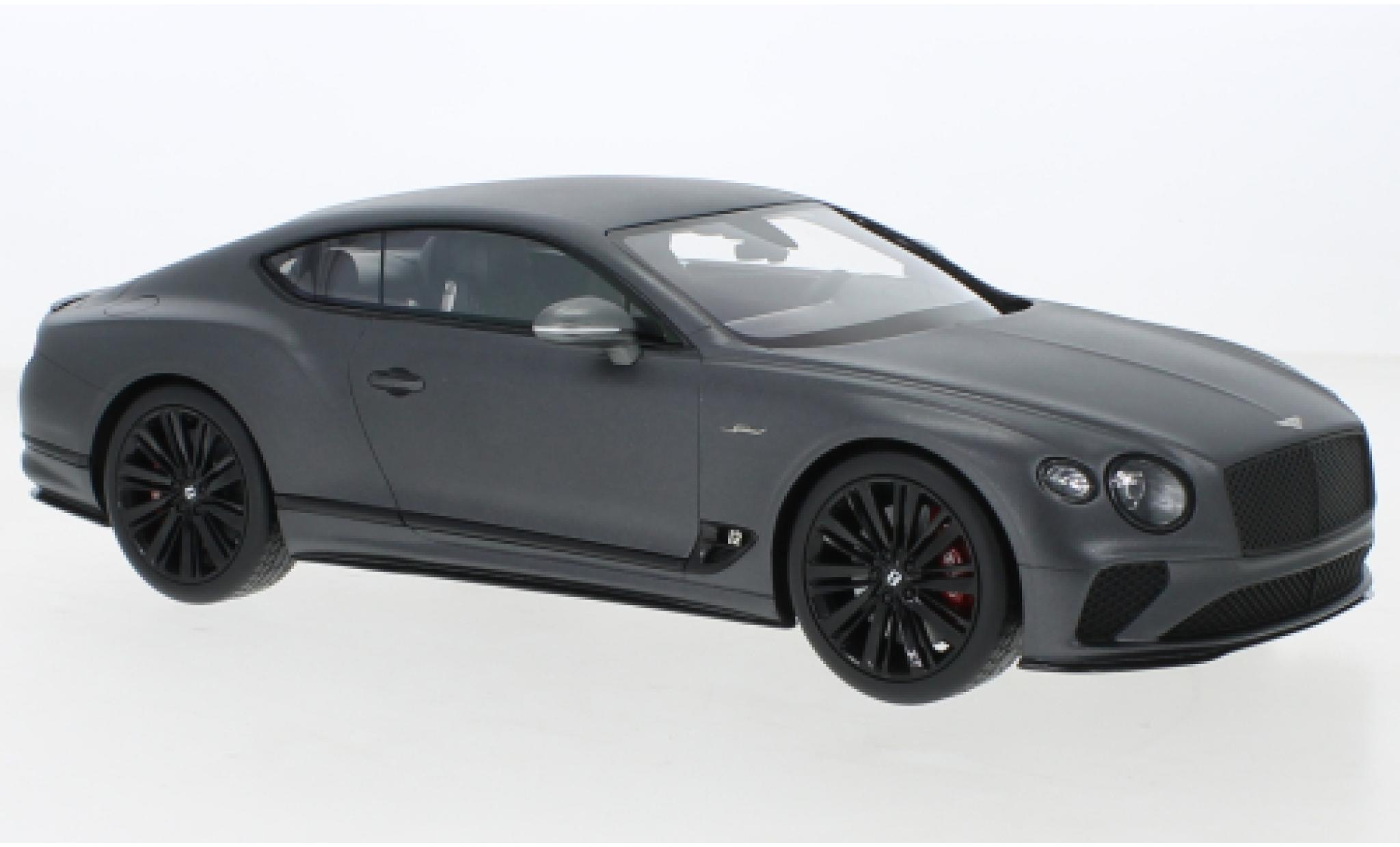 Bentley Continental 1/18 Top Speed GT Speed matt-anthrazit 2022 modellino in miniatura