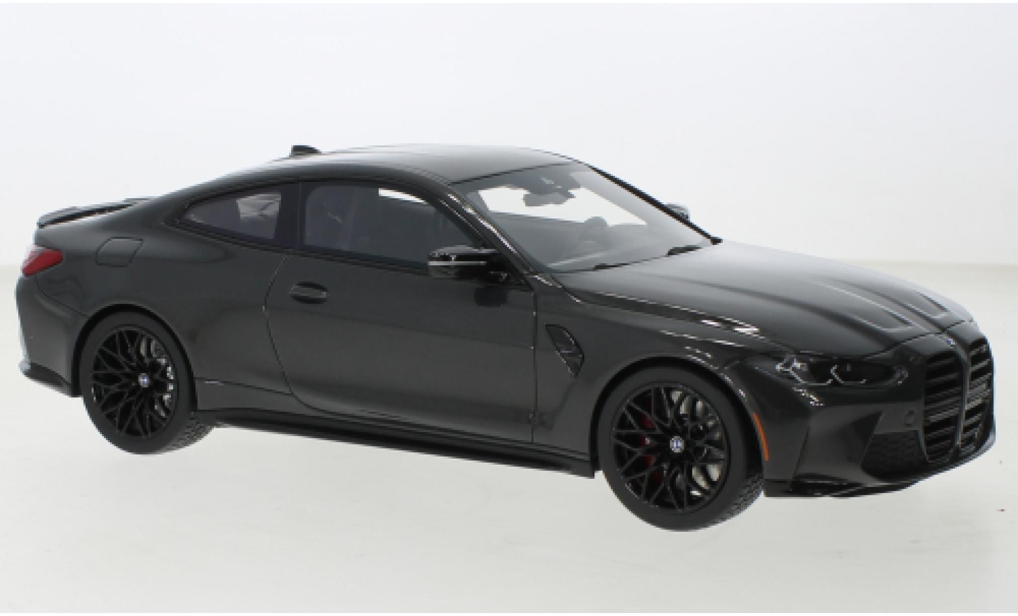 Bmw M4 1/18 Top Speed Competition (G82) metallise grigio modellino in miniatura