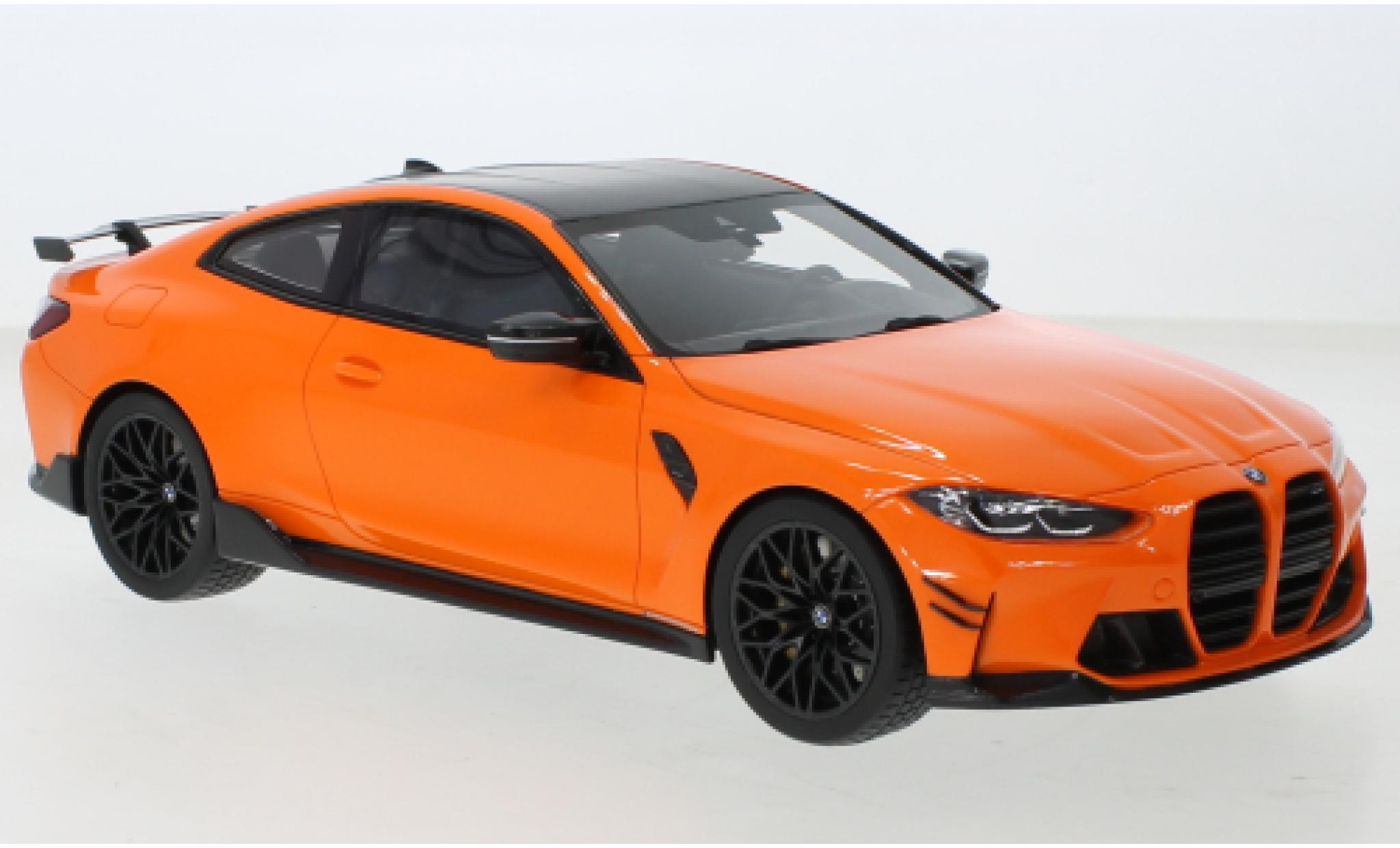 Bmw M4 1/18 Top Speed (G82) M-Performance orange 2021 modellino in miniatura