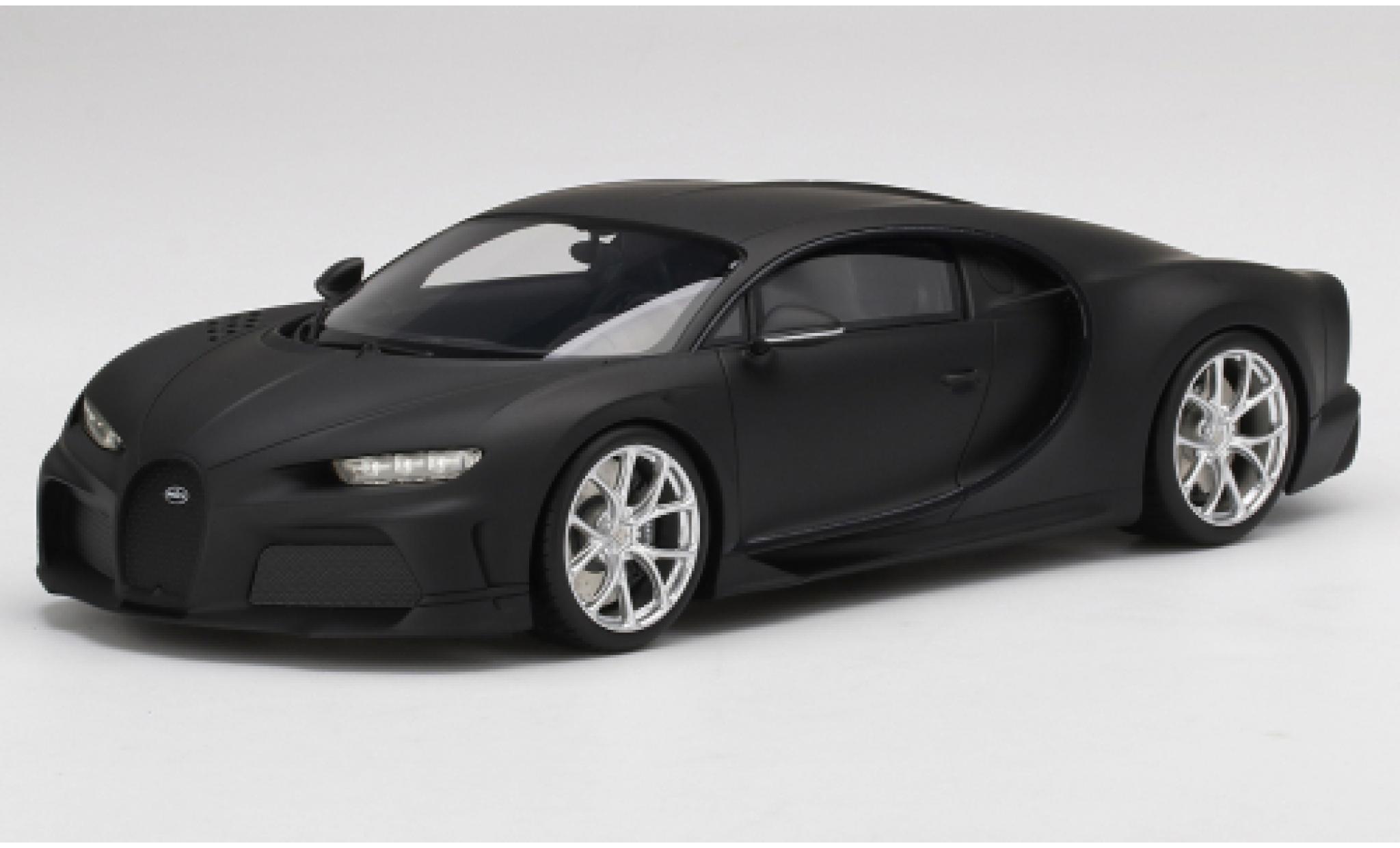 Bugatti Chiron 1/18 Top Speed Super Sport 300+ matt-nero 2020 modellino in miniatura