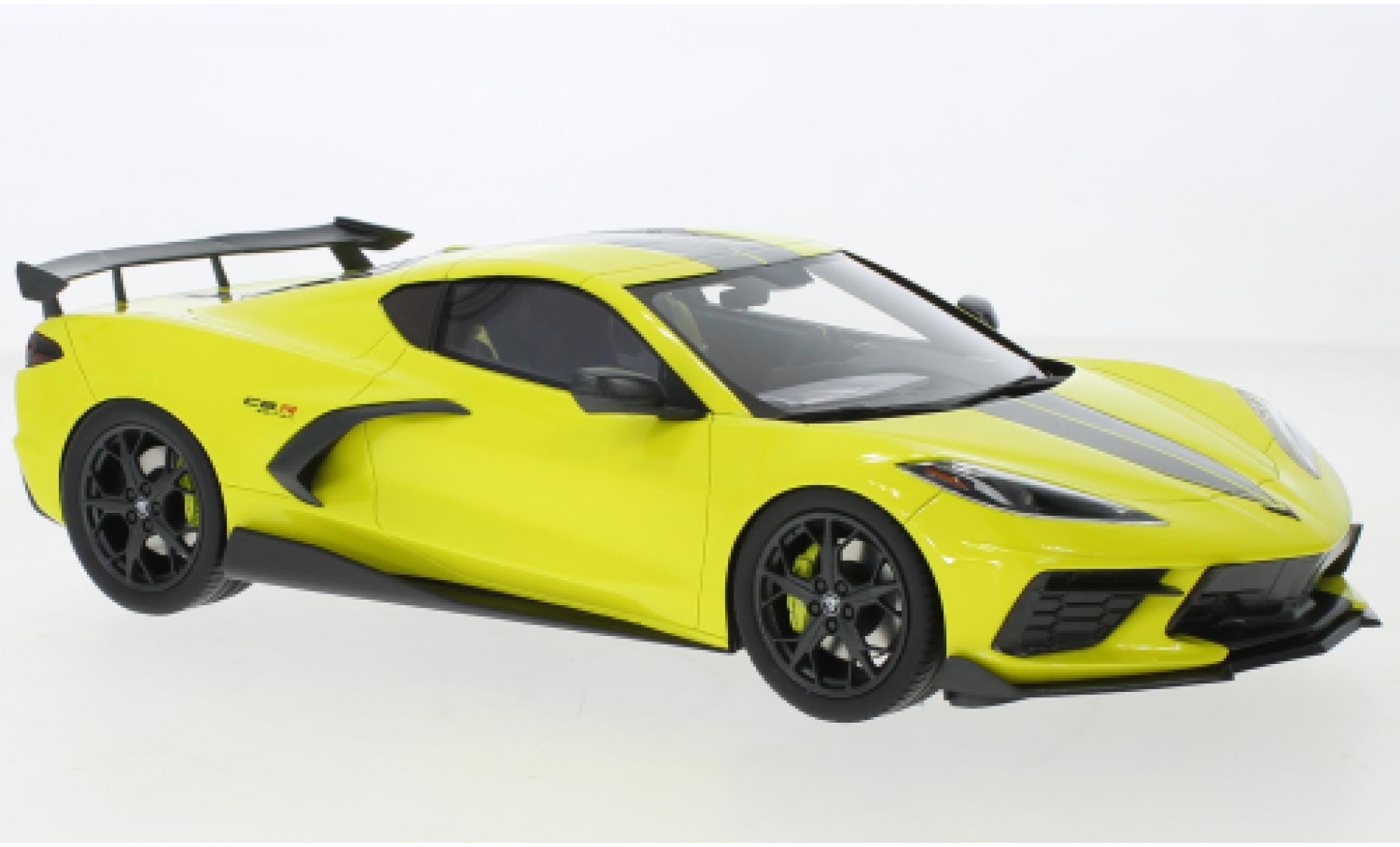 Chevrolet Corvette 1/18 Top Speed Stingray IMSA GTLM Championship Edition giallo/grigio 2021 modellino in miniatura