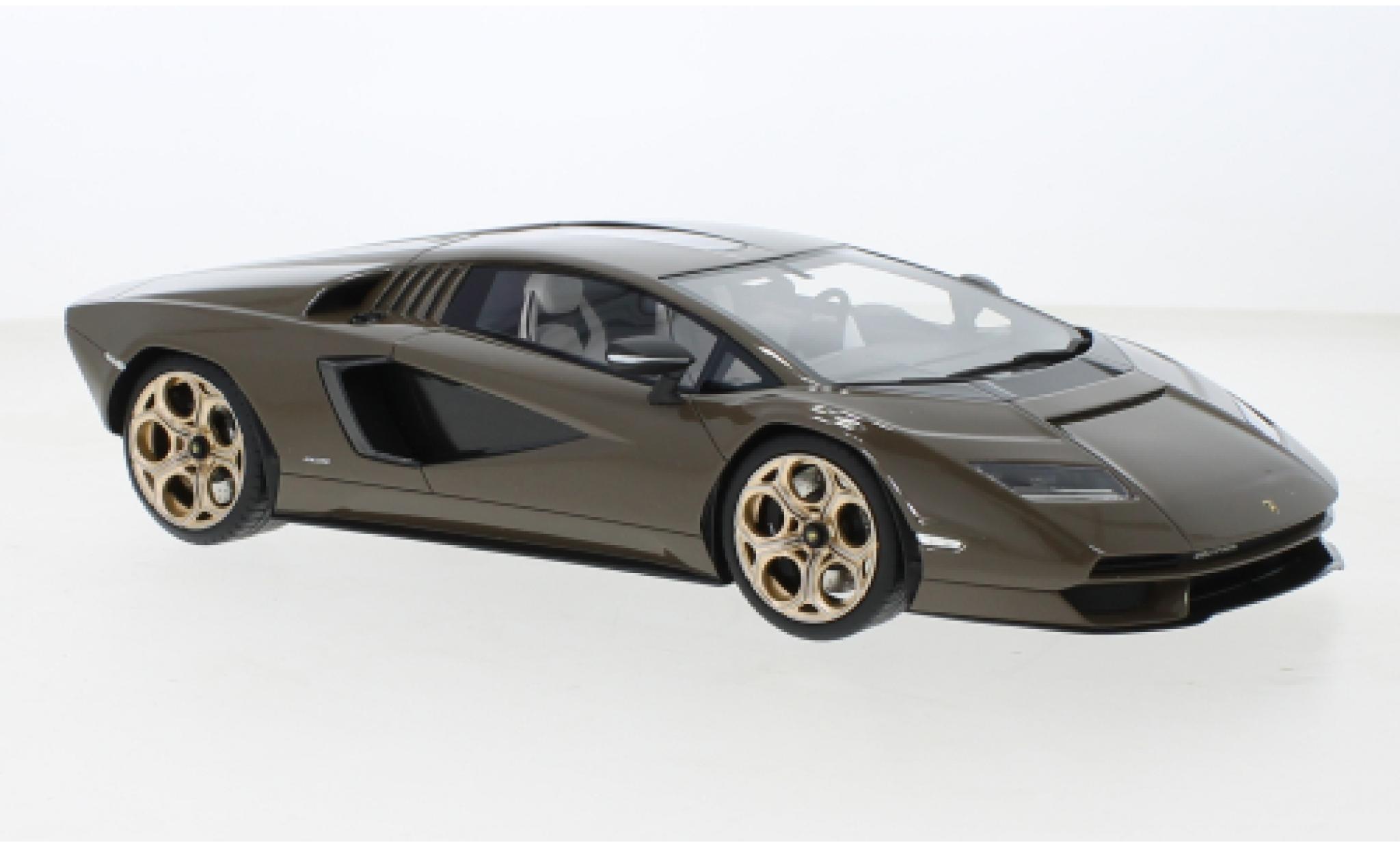 Lamborghini Countach 1/18 Top Speed LPI 800-4 bronze 2022 modellino in miniatura